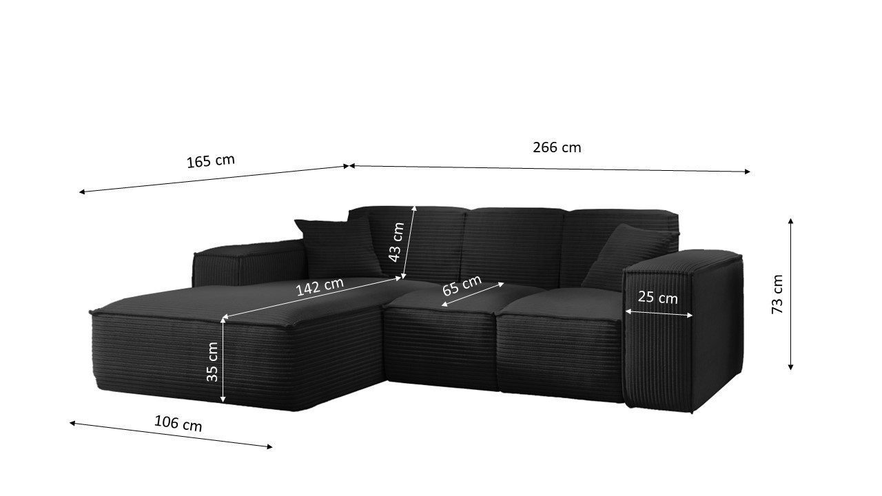 Kaiser Möbel Ecksofa Eckcouch L form, günstig online kaufen