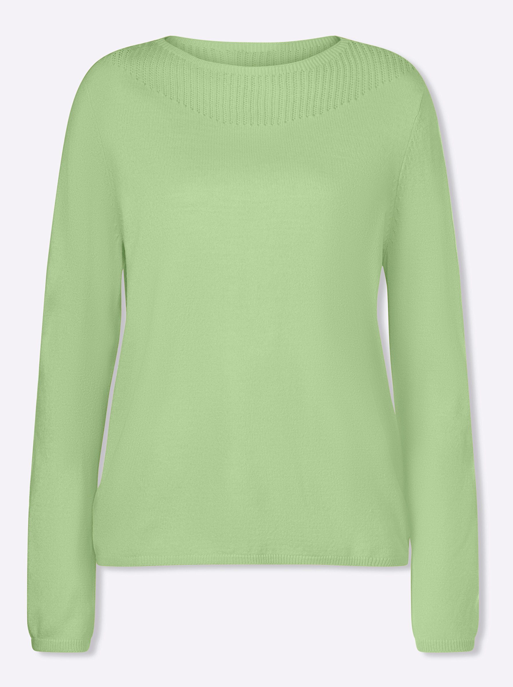 Sieh an! Strickpullover Langarm-Pullover .