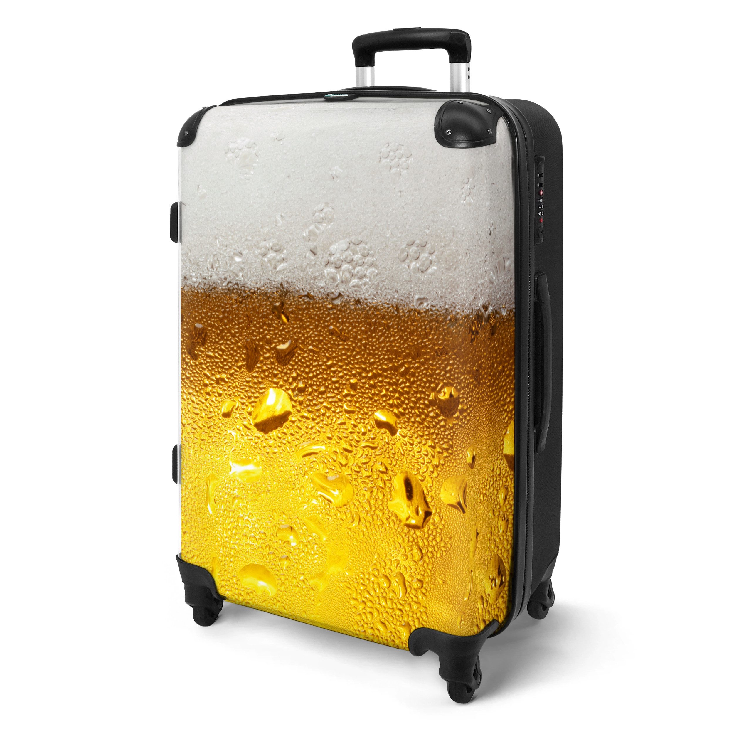 NoBoringSuitcases.com© Hartschalen-Trolley Bier - Druck - günstig online kaufen