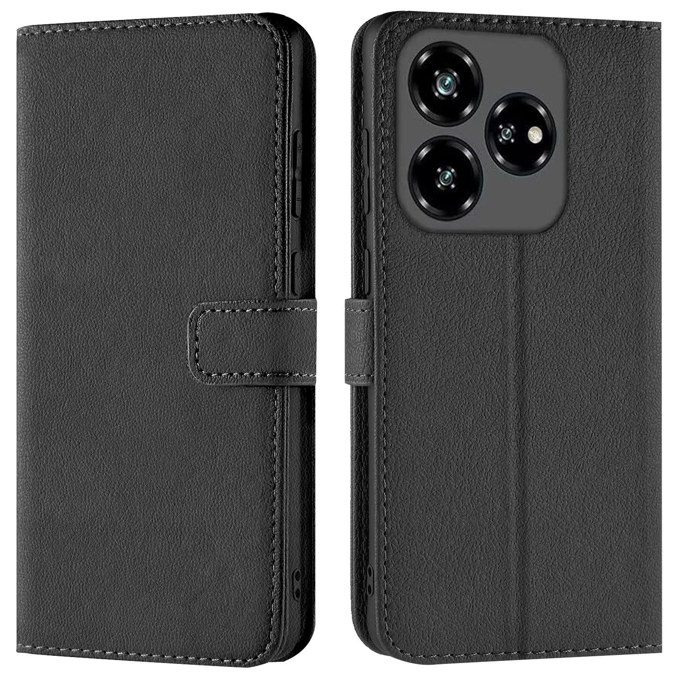 CoolGadget Handyhülle Wallet Klapp Tasche Book Case für ZTE Blade V60 Vita 6,6 Zoll, Hülle Klapphülle Flip Cover Etui Schutzhülle