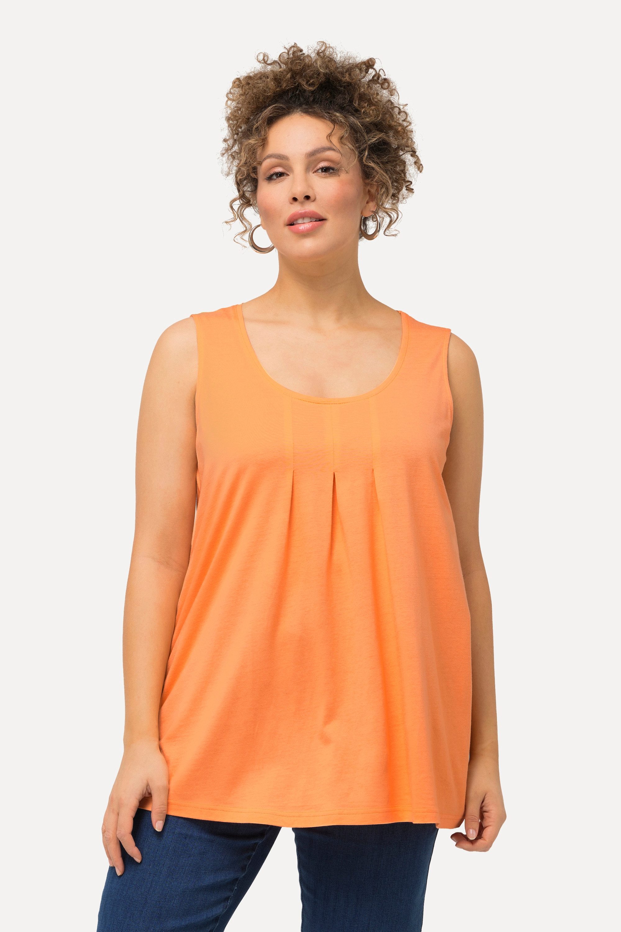 Ulla Popken T-Shirt Top Zierfalten A-Linie günstig online kaufen
