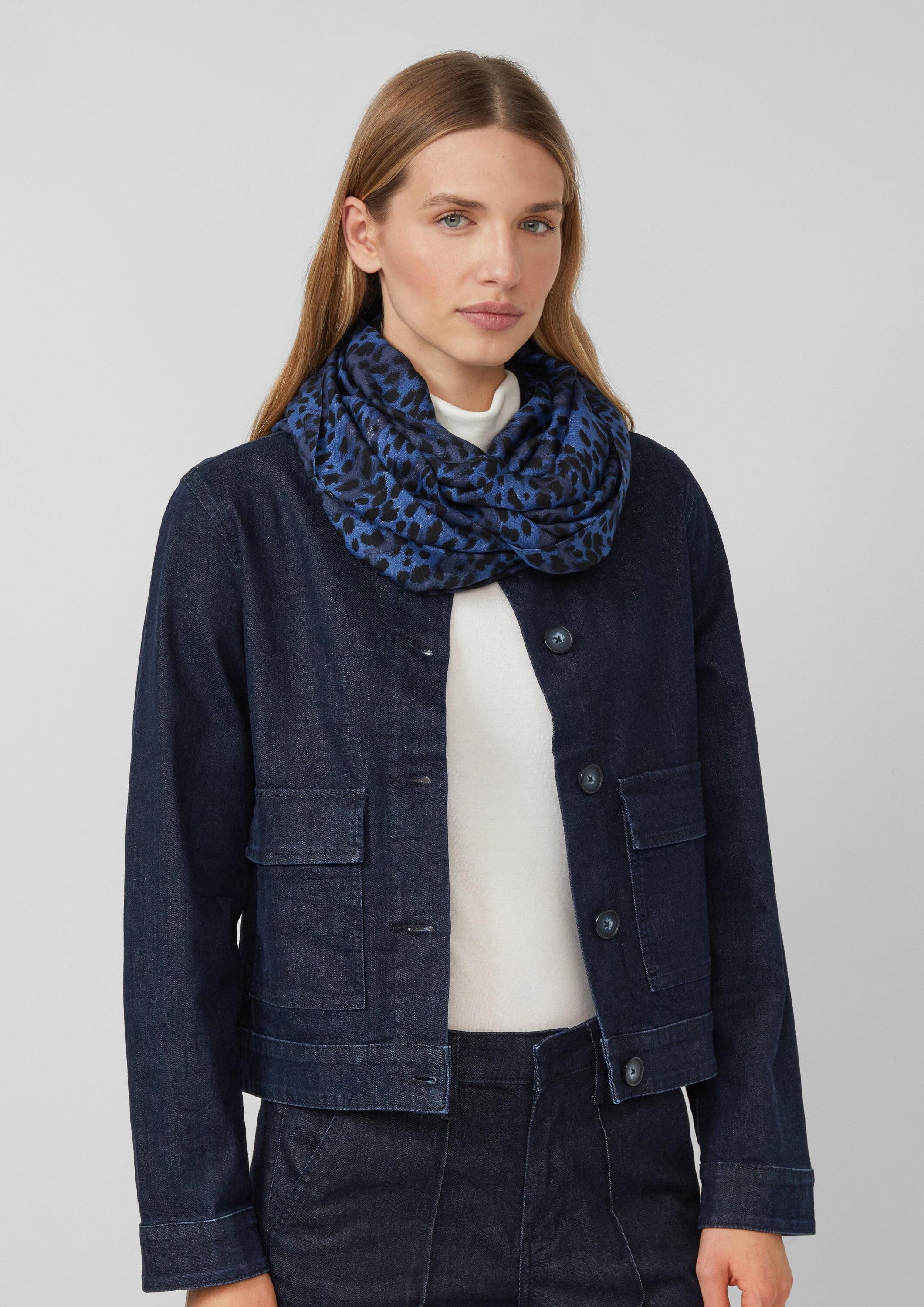 s.Oliver Loop Snood, Snood mit Leo-Print