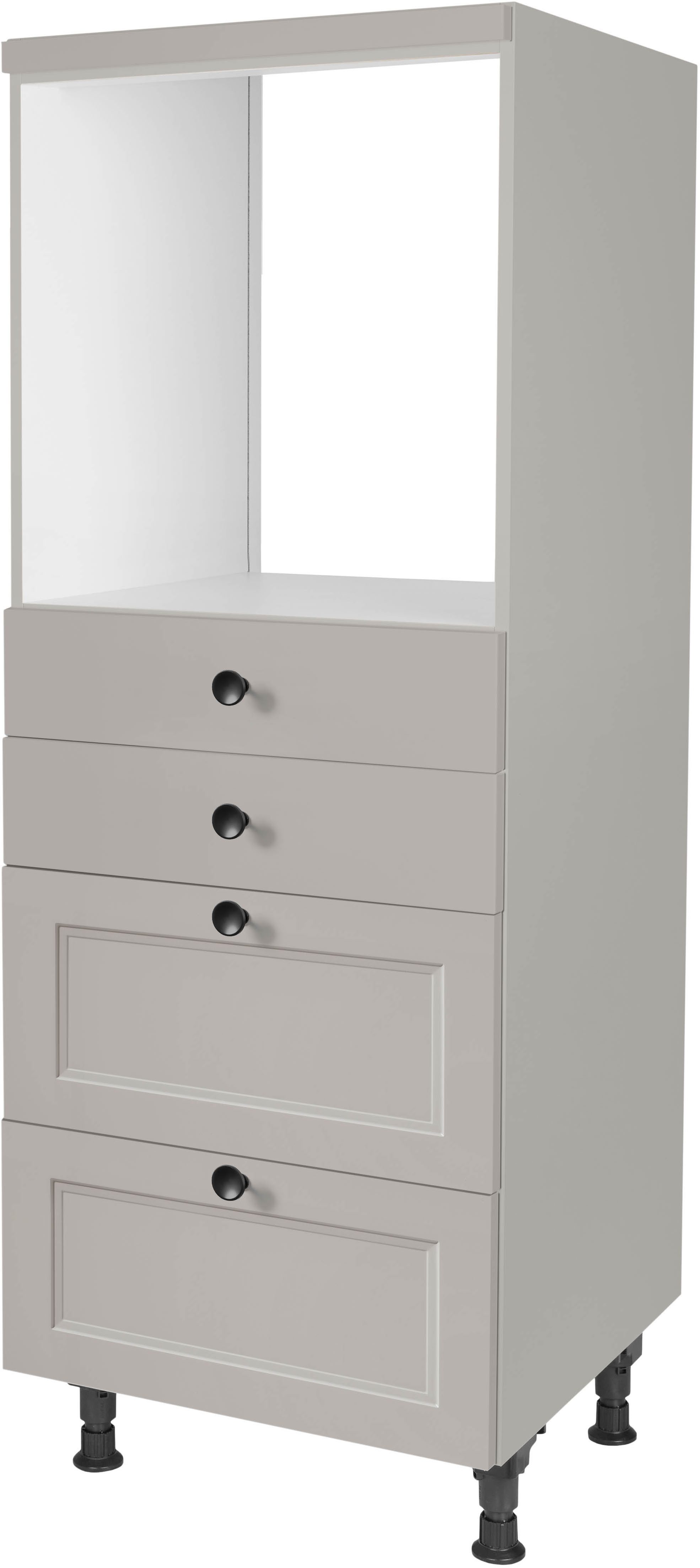 nobilia® Herdumbauschrank "Cascada", mit Schubkästen und Auszügen, vormontiert, Breite/Höhe: 60/167,8 cm