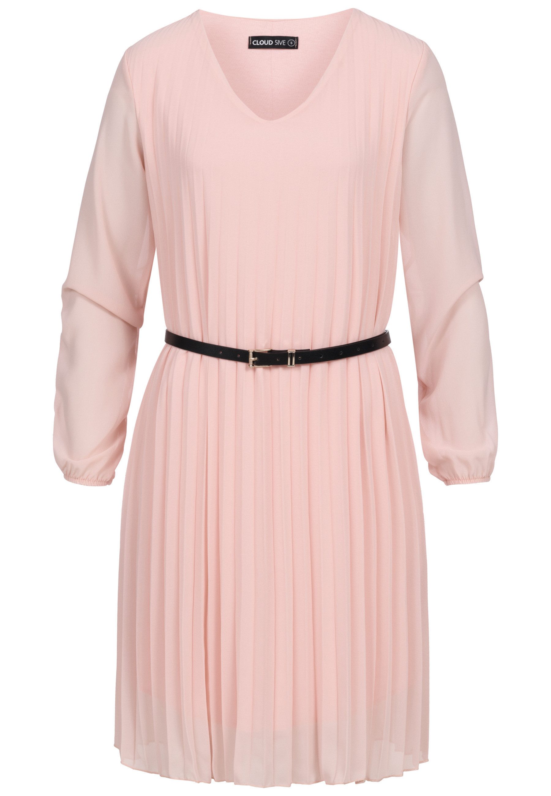 CLOUD 5IVE Shirtkleid CLOUD 5IVE Cloud 5ive Pleated Dress with belt (1-tlg) günstig online kaufen