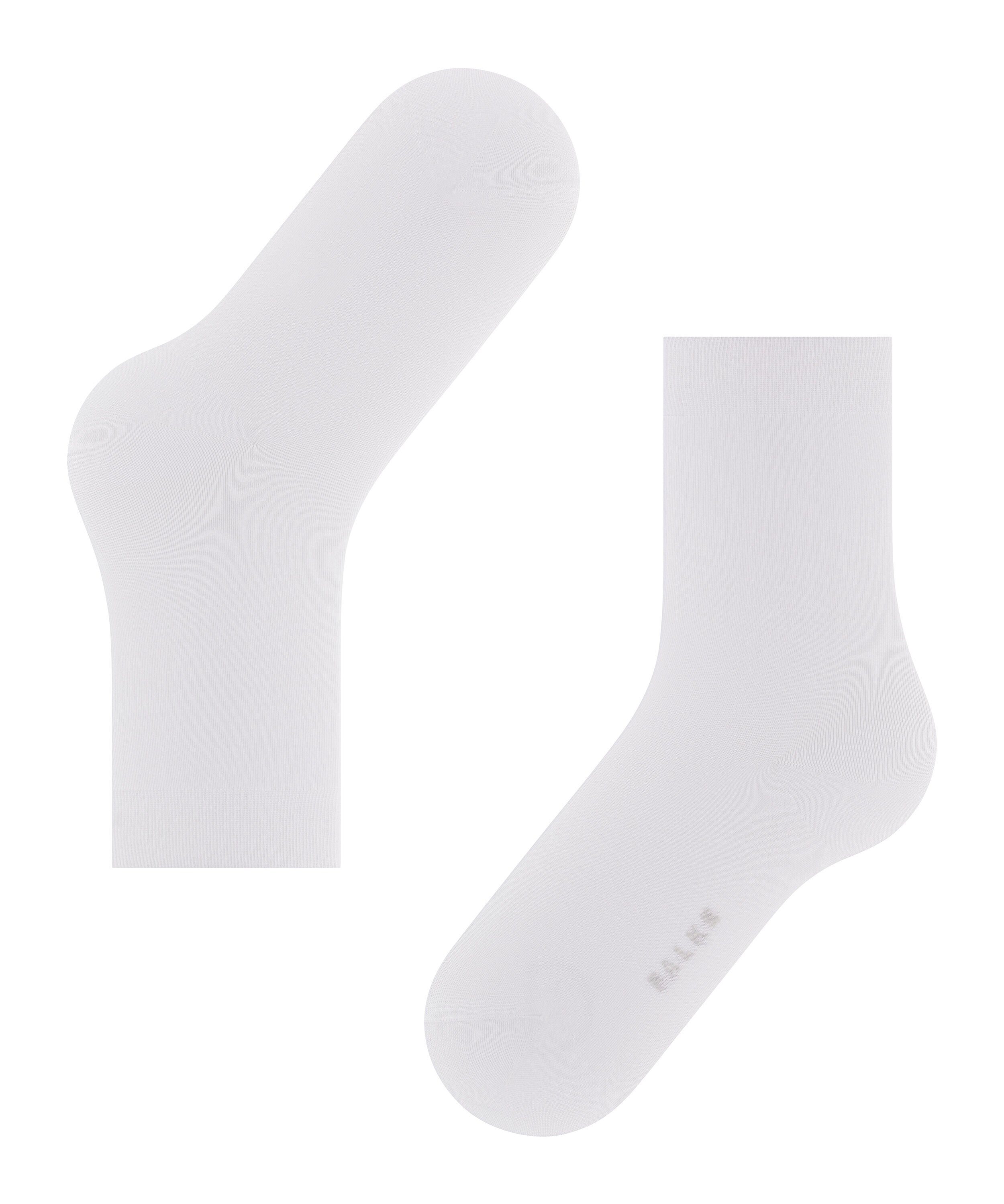 (2000) white (1-Paar) FALKE Touch Socken Cotton