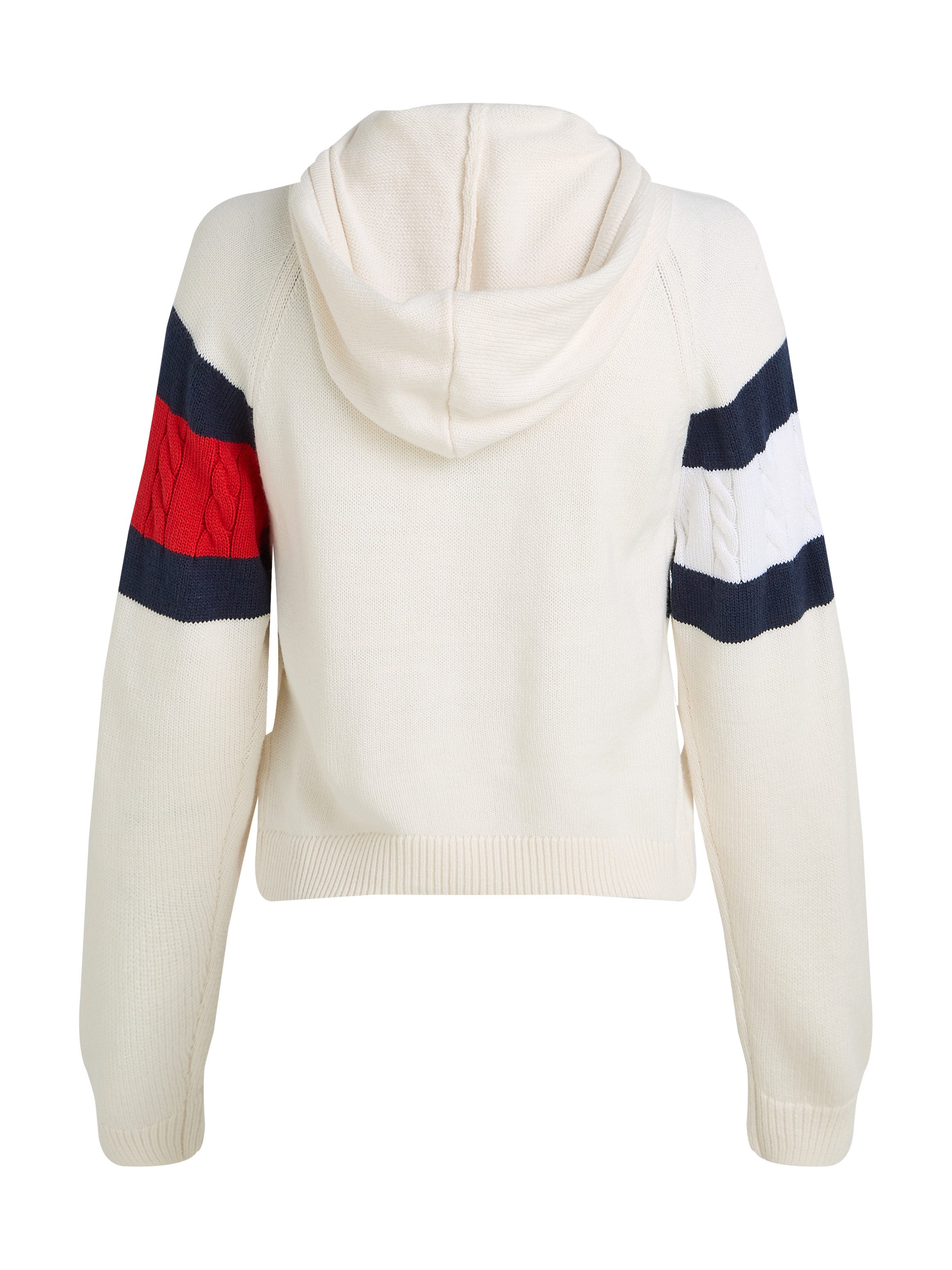 Tommy Jeans Kapuzenpullover TJW CENTER FLAG HOOD SWEATER EXT mit Kapuze, großem Logo-Flag