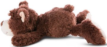 Nici Kuscheltier Classic Bear, Bär kakobraun, 50 cm, liegend; enthält recyceltes Material