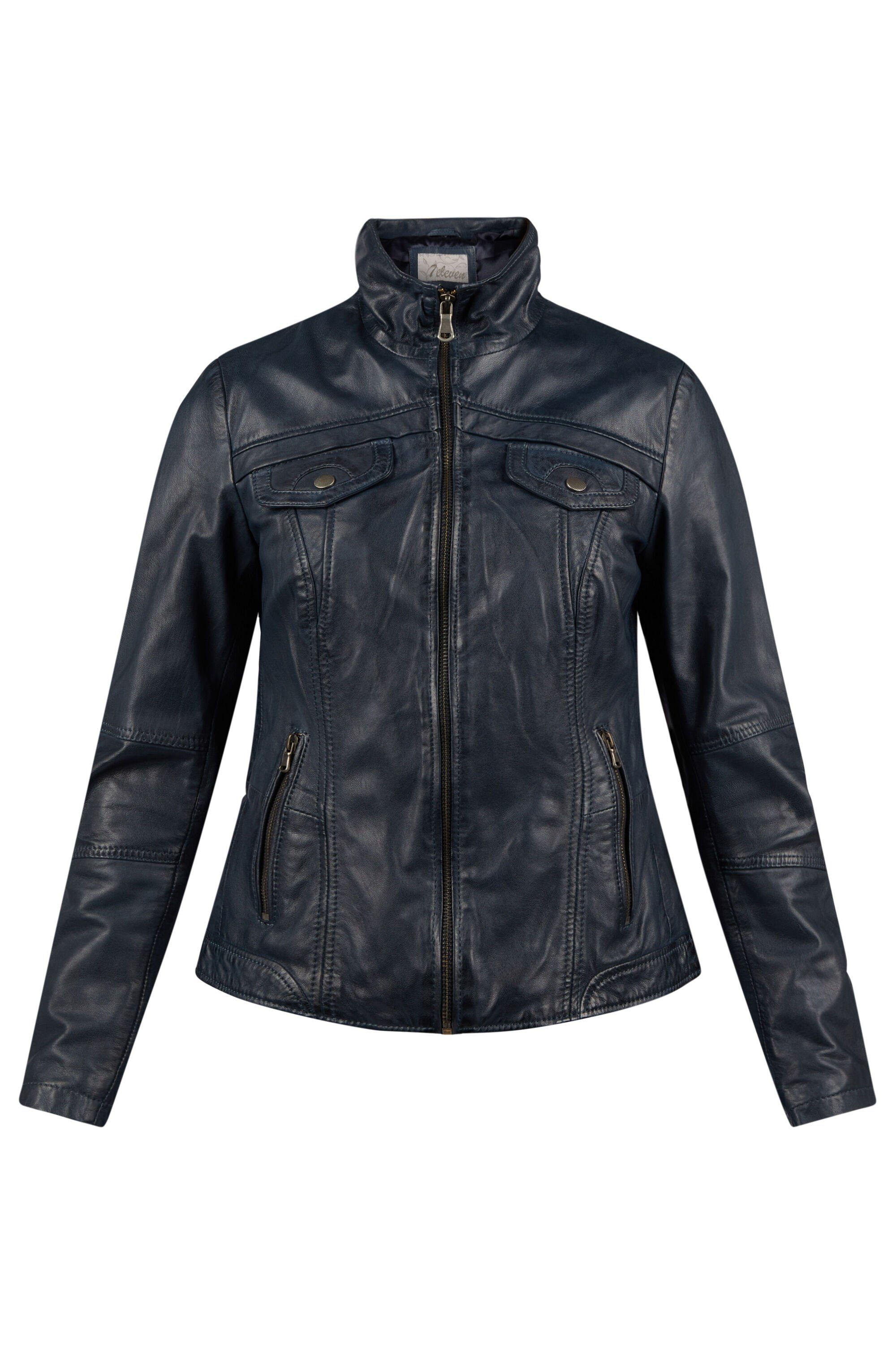 7eleven Lederjacke SEBACI (1-St) mit Ziernähten günstig online kaufen