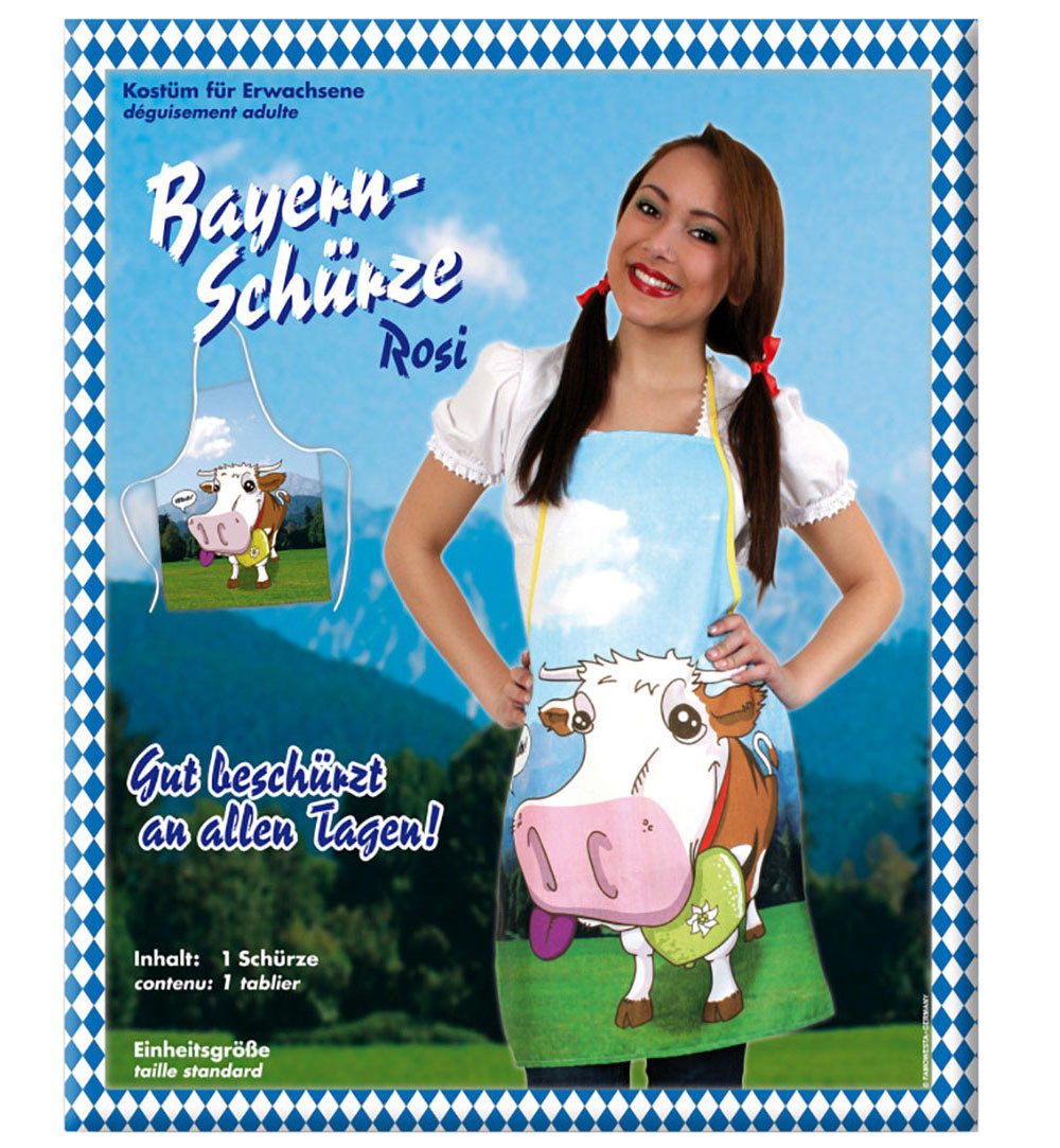 Fries Dirndlschürze Bayern Schürze Rosi Kostüm Umhang Oktoberfest Karneval Fasching Alm, (1-tlg)
