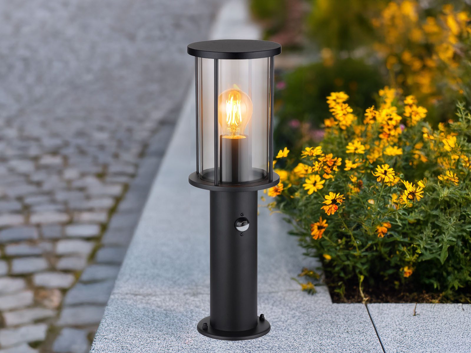 GLOBO LIGHTING LED Sockelleuchte, mit Bewegungsmelder, günstig online kaufen