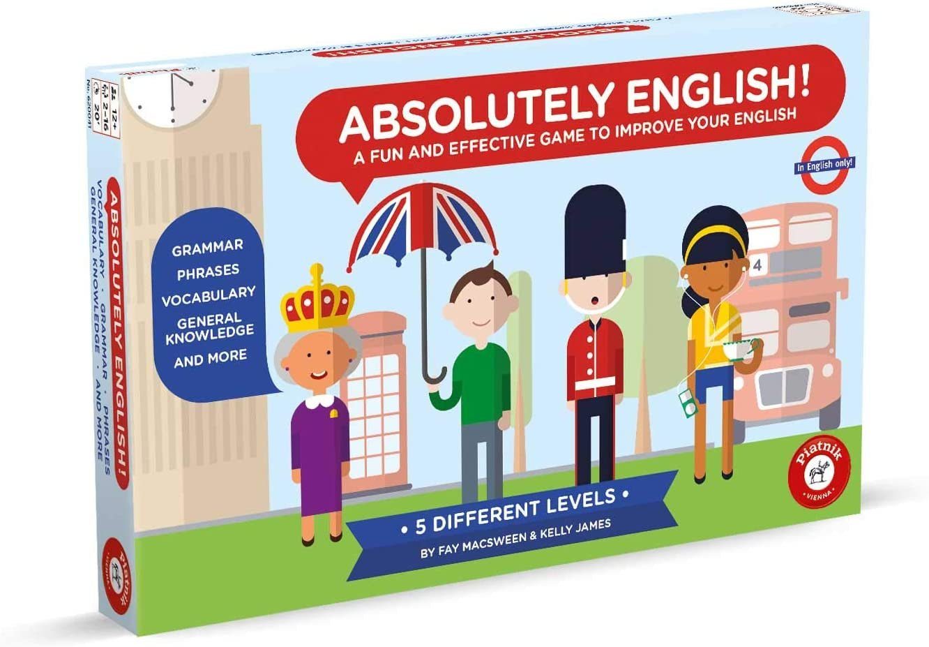 Piatnik Spiel Absolutely English Neuauflage, Wissenspiel