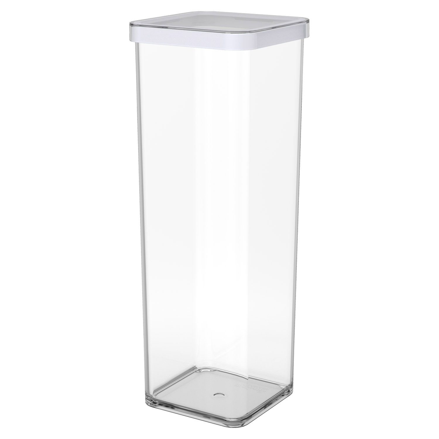 ROTHO Frischhaltedose LOFT, Transparent, Weiß, B 10 cm, 2000 ml, Kunststoff, Silikon, (1-tlg), Deckel mit Silikondichtung
