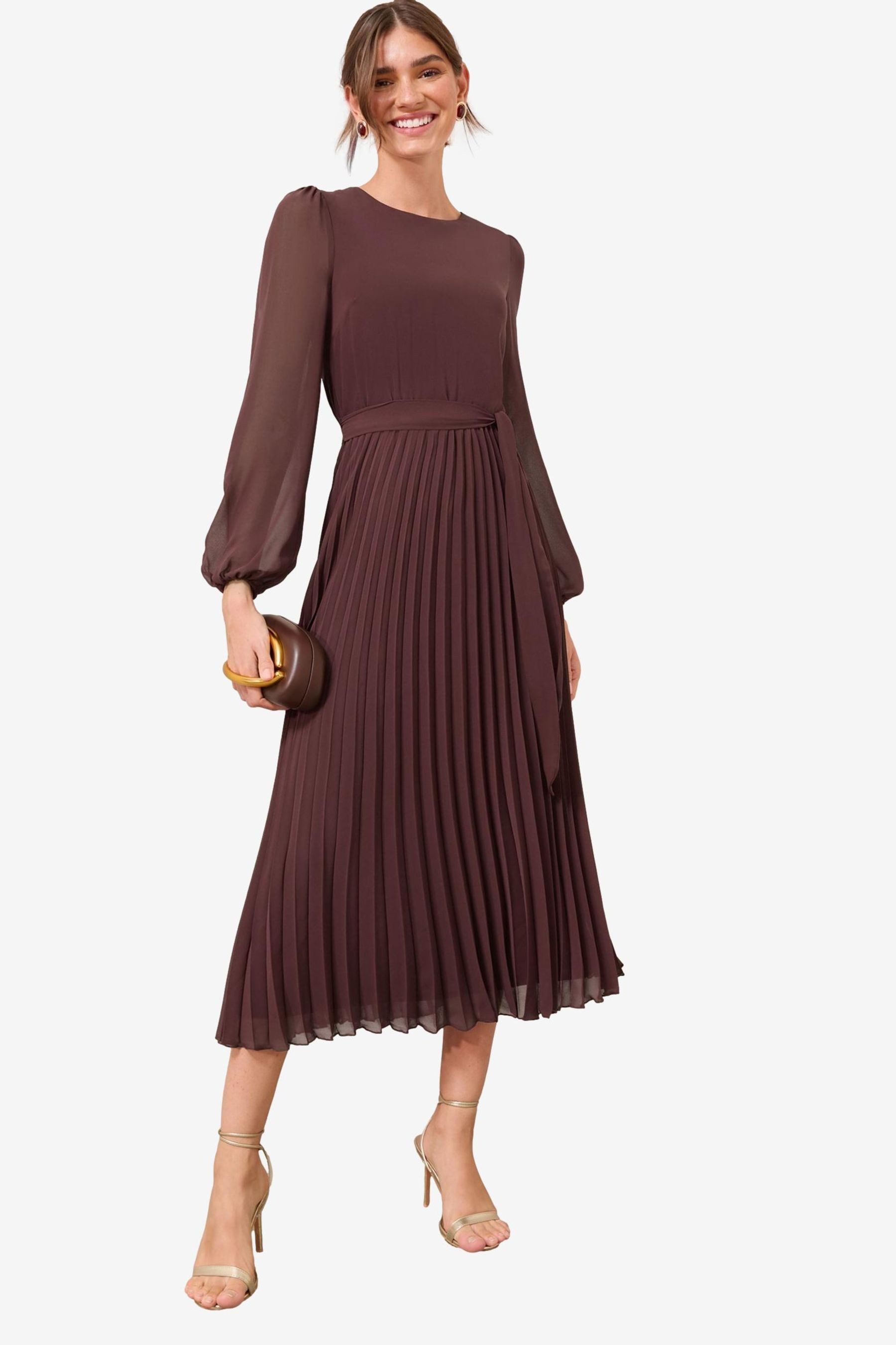 Friends Like These Midikleid Friends Like These Plissiertes Midikleid (1-tl günstig online kaufen