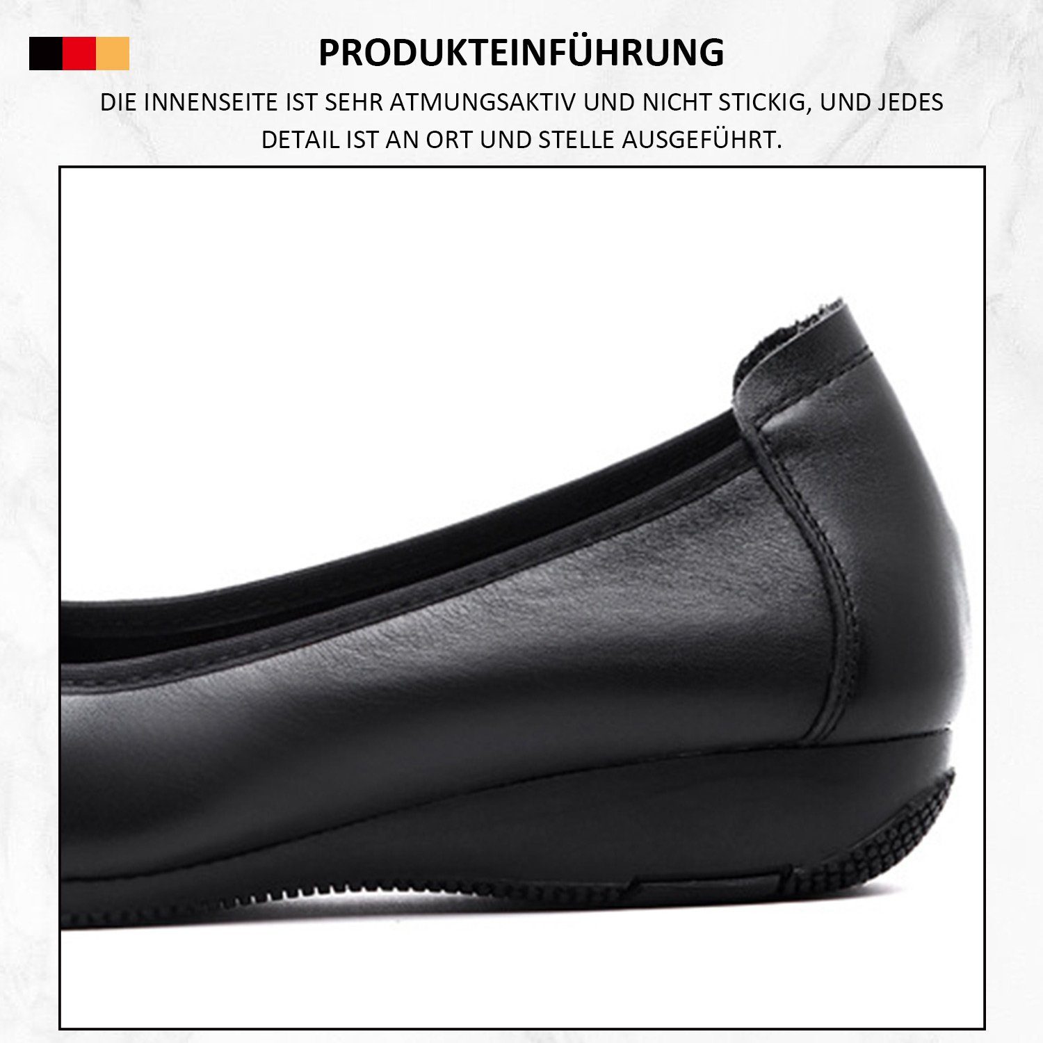 Bequeme geschlossener Schwarz runder Schuhe klassischer Zehenpartie Pumps MAGICSHE Frauen in formelle Linie mit Pumps
