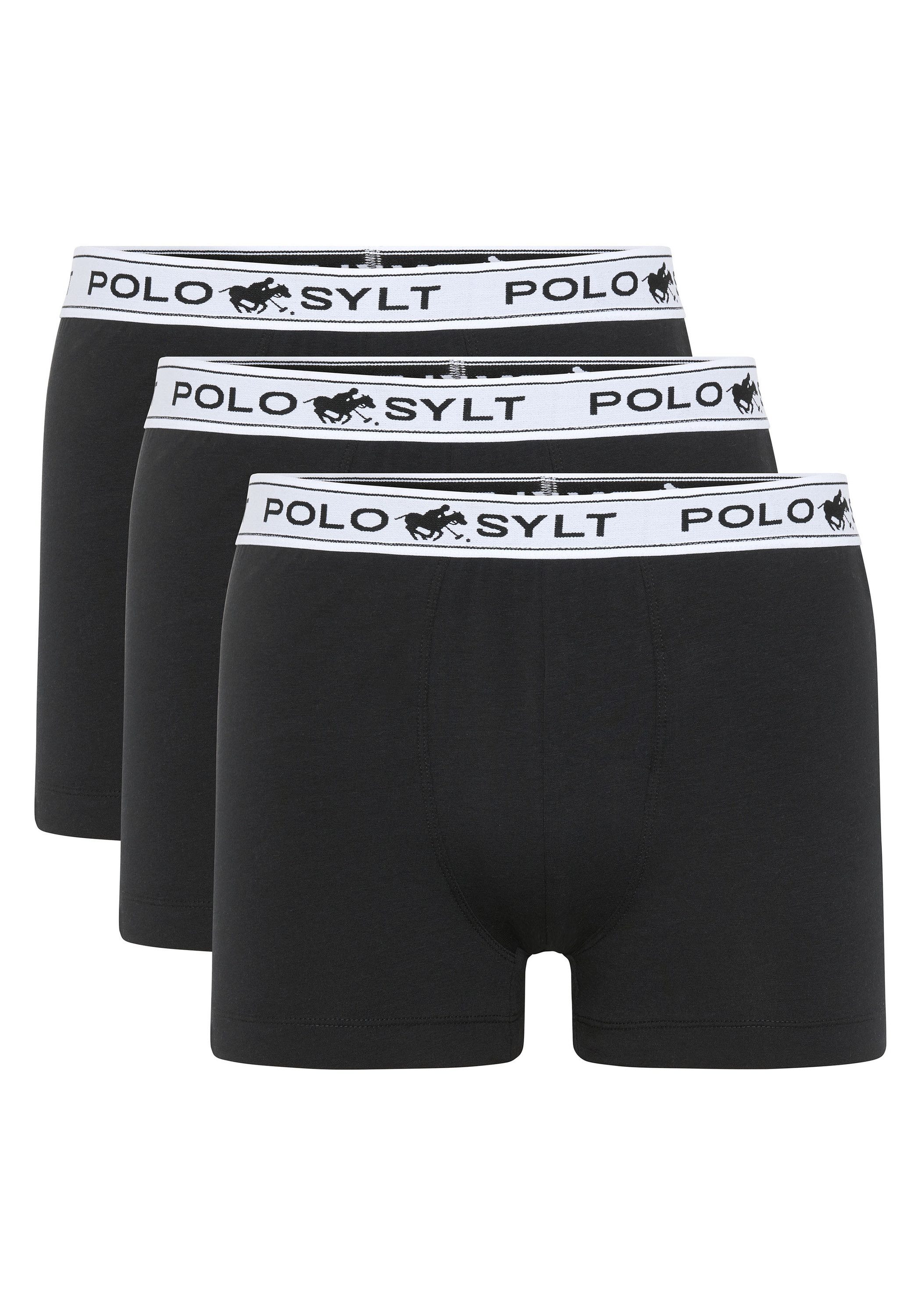Polo Sylt Boxershorts im 3er-Pack mit Label-Elastikbund (3er-Pack, 3-St)
