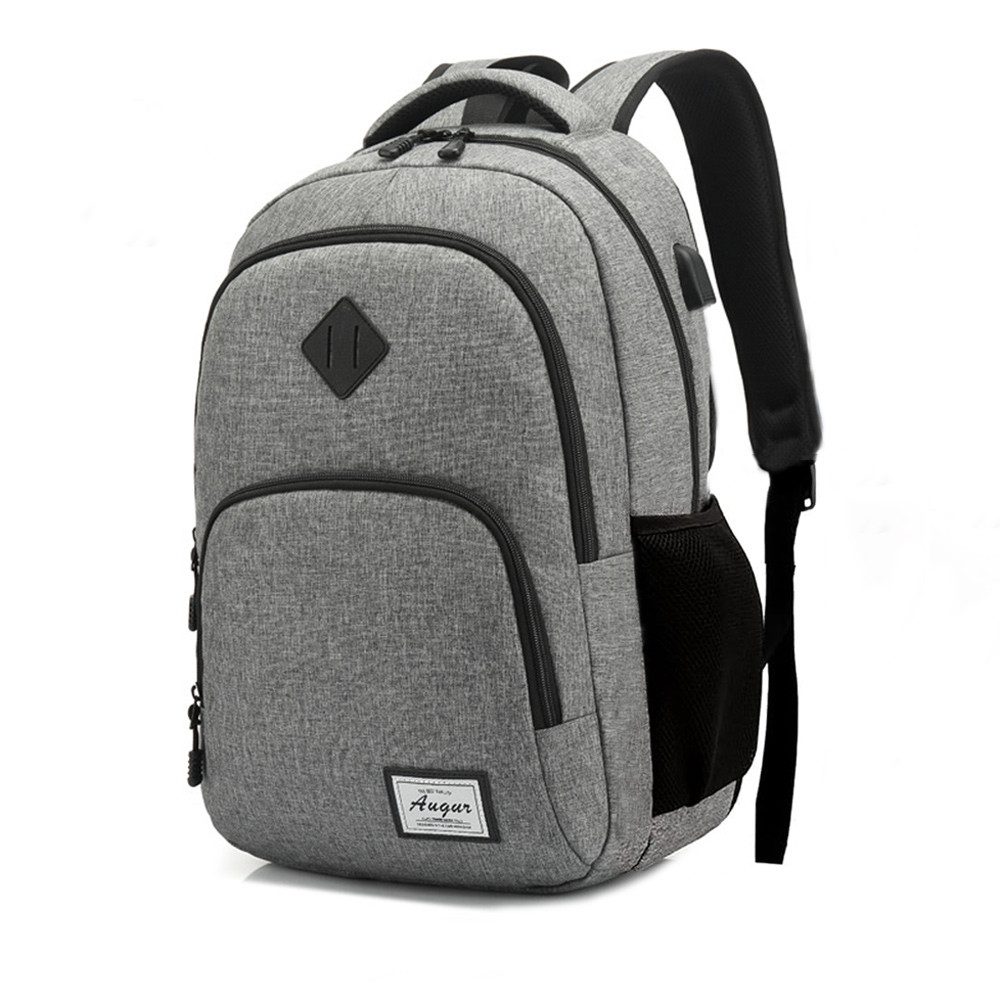REDOM Laptoprucksack Laptop Rucksack Rucksäcke Schulrucksack Wasserbeständig Laptoptasche (Laptop Notebook Tasche Schule Uni Rucksack, Anti-Diebstahl, Backpack mit Laptopfach, USB-Lade-Anschluss), Herren Damen Jungen Teenager Freizeit Arbeit Business Reisen