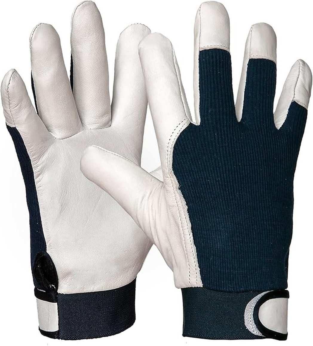 Arbeitshandschuh-Set 12 Paar Gr. L Arbeitshandschuhe Mechanikerhandschuhe Leder