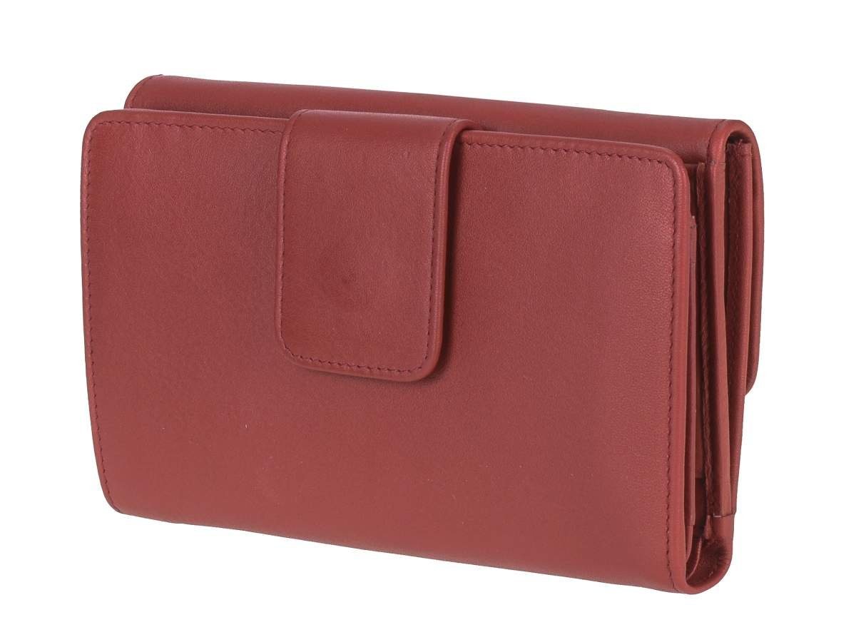 Helena, Kartenfächer Portemonnaie, gegen RFID Geldbörse Datendiebstahl, Esquire rot 15 mit Schutz