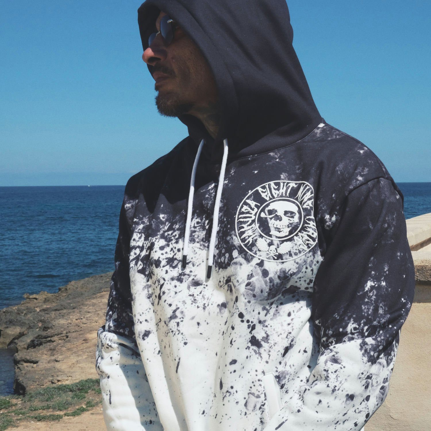 YAKUZA Hoodie Splash Allover günstig online kaufen