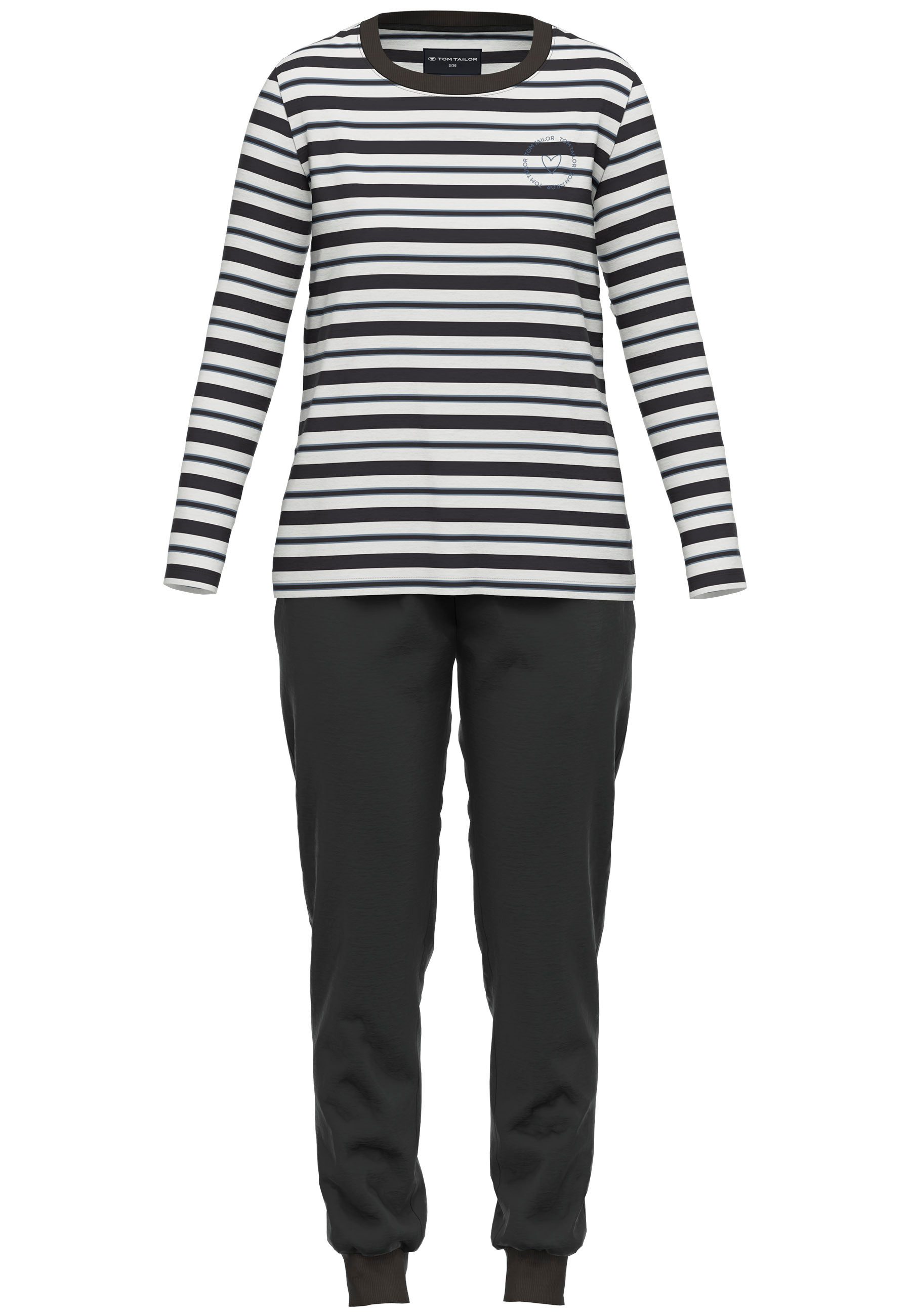TOM TAILOR Pyjama Xanthi mit Rundhalsausschnitt günstig online kaufen