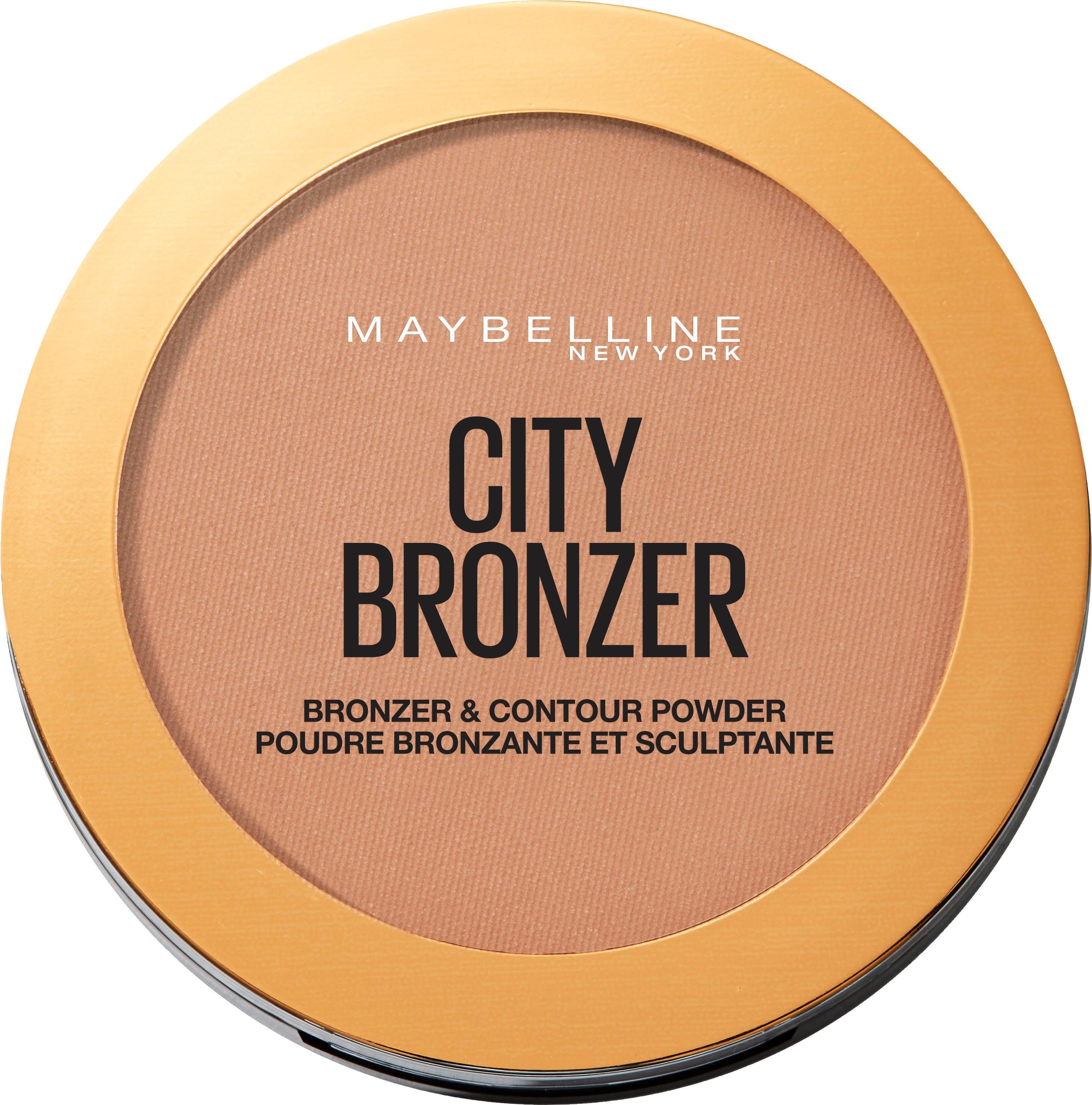 MAYBELLINE NEW YORK Bronzer CITY BRONZER & CONTOUR POWDER, aus mikro-feinem Puder und Kakaobutter