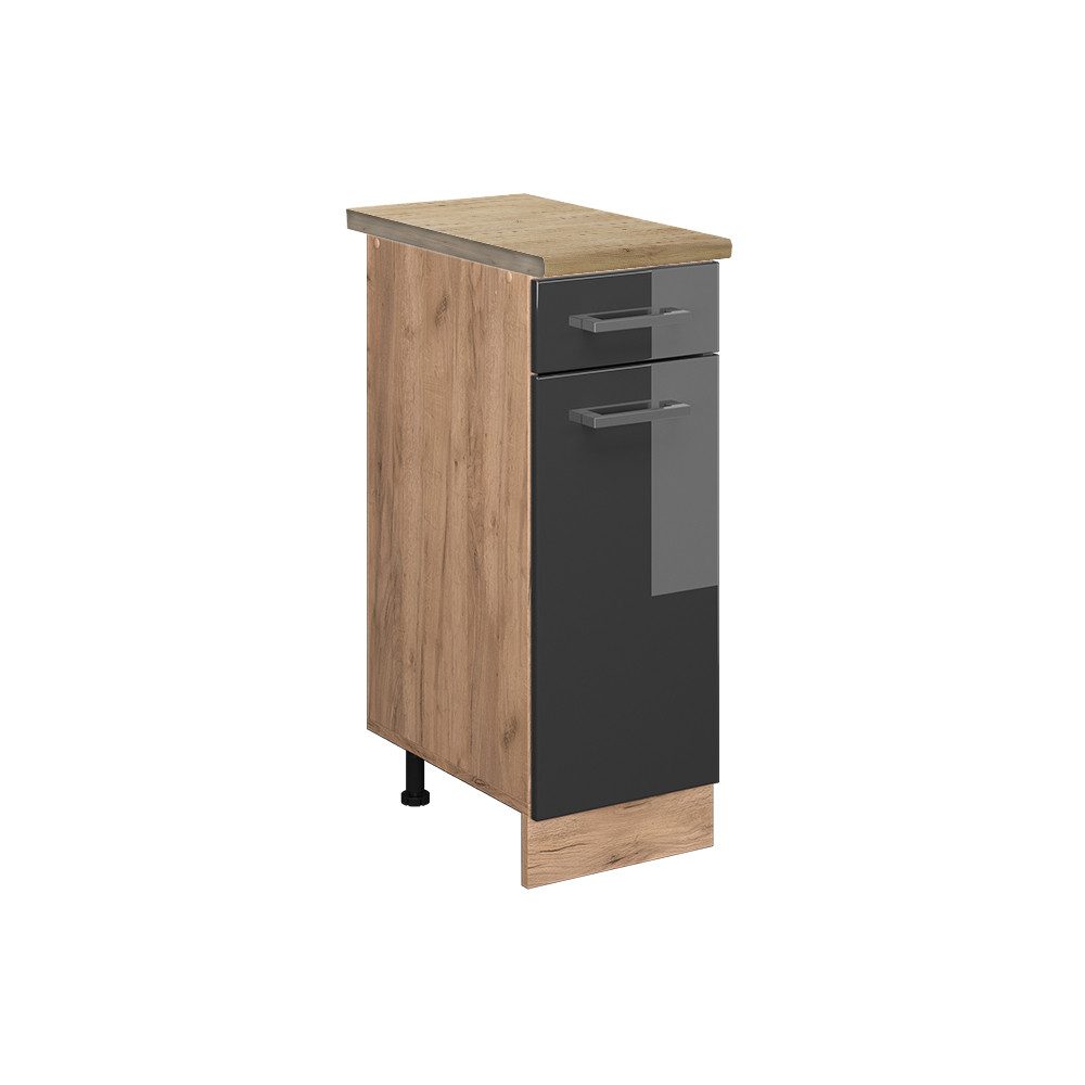 Vicco Unterschrank R-Line, Anthrazit Hochglanz/Goldkraft Eiche, günstig online kaufen