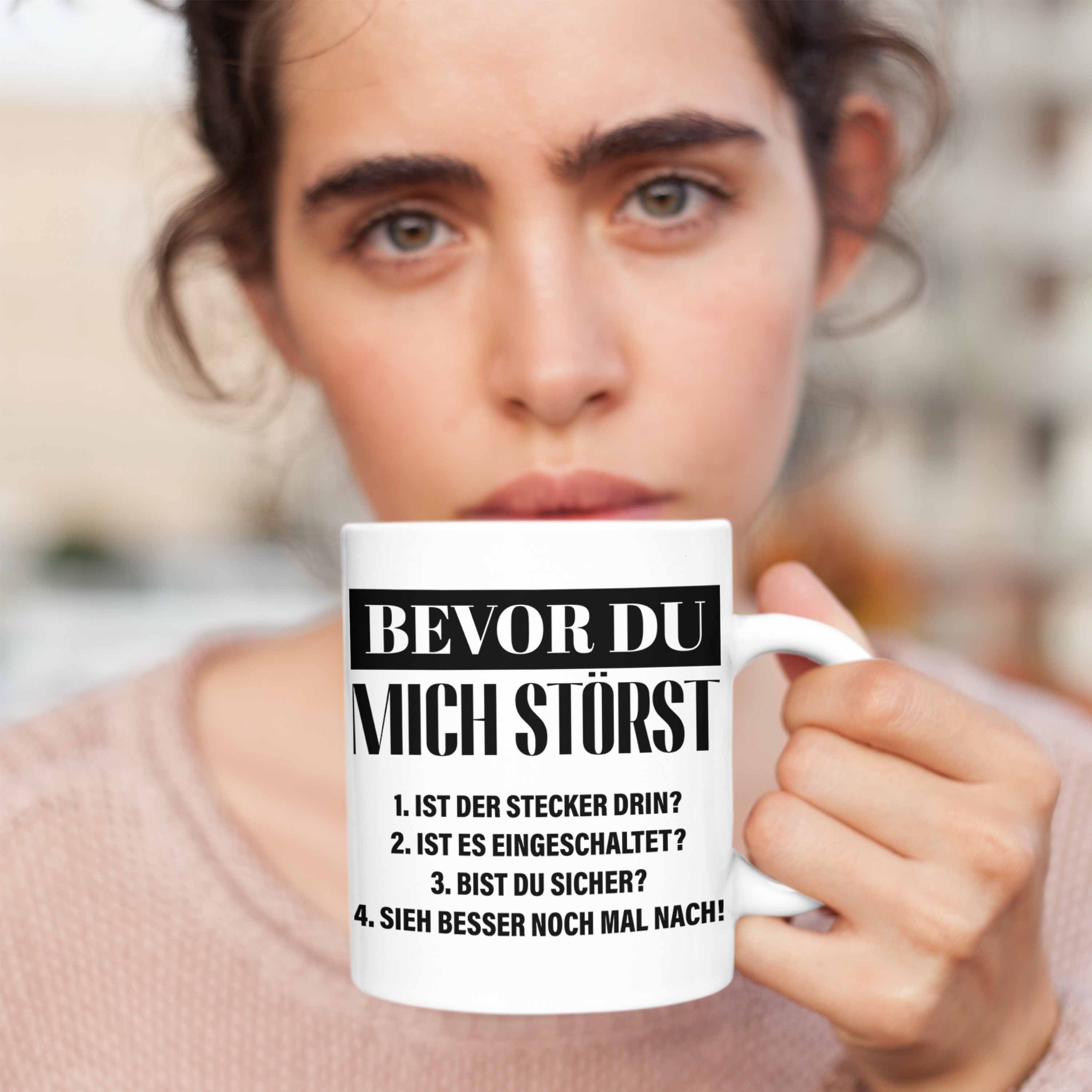 Support Geschenk IT IT Trendation Spruch Männer Trendation Tasse - Geschenk Techniker weiss Lustiger Tasse Informatiker