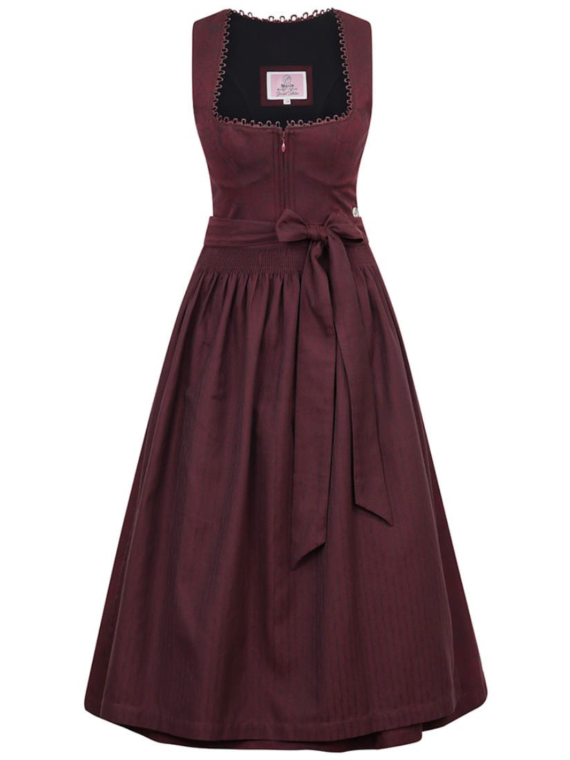 MarJo Dirndl Dirndl Thalberg 70cm Länge mahagoni