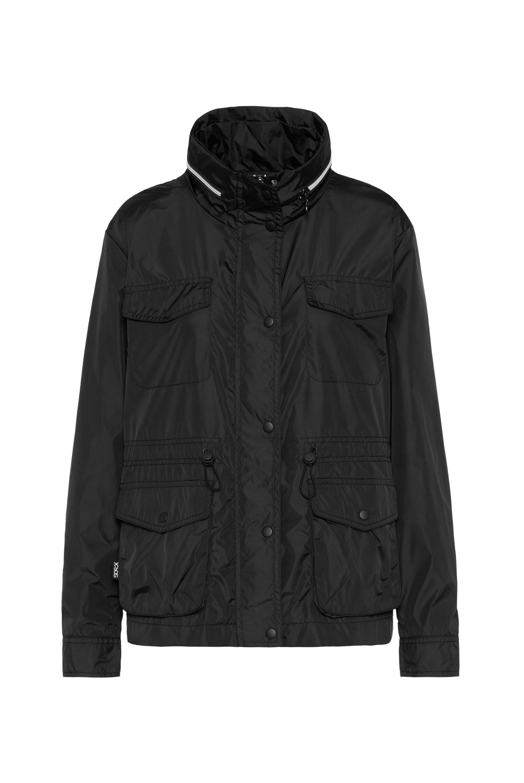 SOCCX Outdoorjacke mit Stehkragen & Kapuze günstig online kaufen