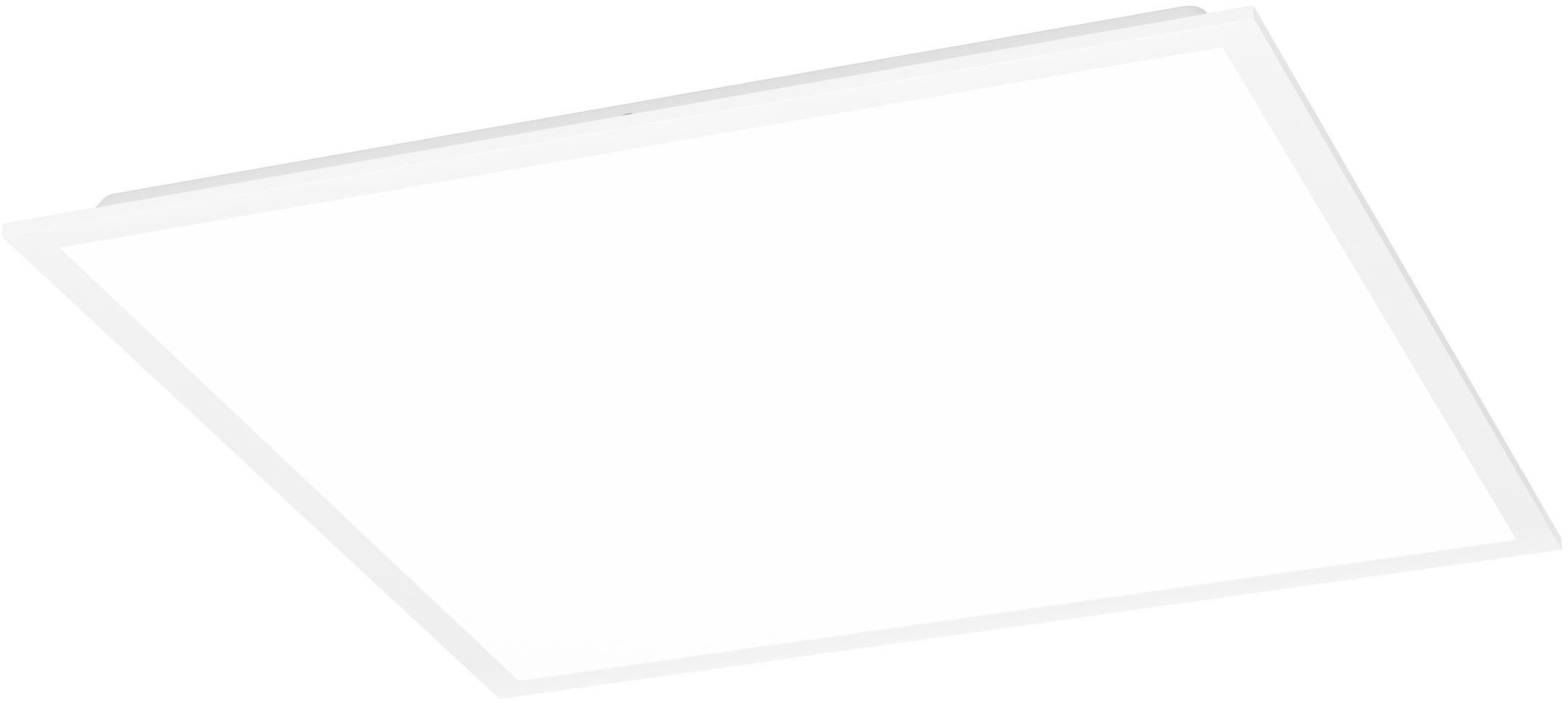 EGLO LED Deckenleuchte MORADILLO-Z Deckenlampe - Stahl - LED - 33W - IP20, CCT - über Fernbedienung, Dimmfunktion, Farbwechsel, Memoryfunktion, Nachtlichtfunktion, RGB, Weckerfunktion, dimmbar über Fernbedienung, mehrere Helligkeitsstufen, LED fest integriert, Neutralweiß, Kaltweiß, Warmweiß, RGB, Wohzimmerlampe, Esszimmerlampe, Schlafzimmer, L59,5 x B59,5 x H6,1 cm