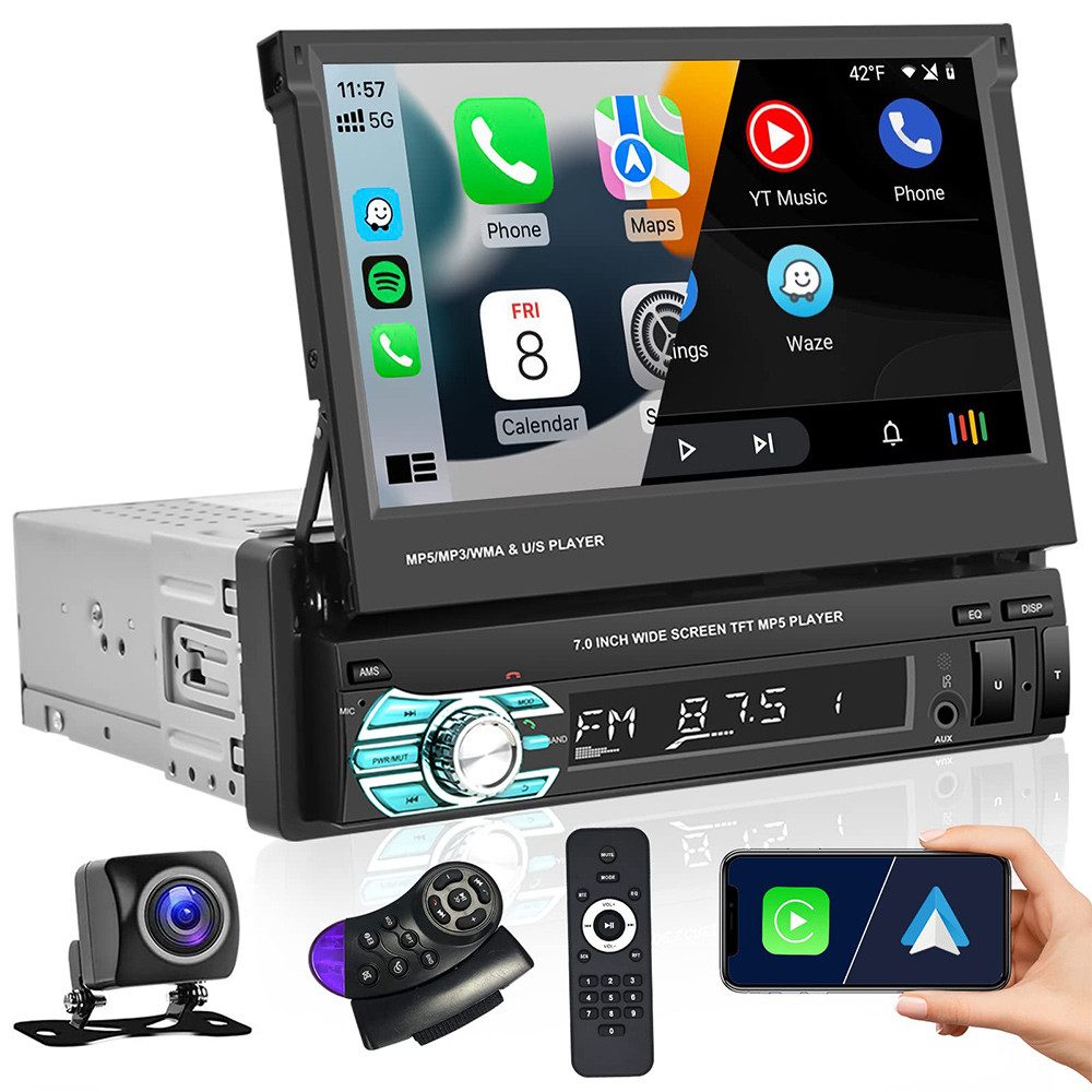 7 Zoll Touchscreen Monitor Auto MP5 Player mit Rückfahrkamera Autoradio