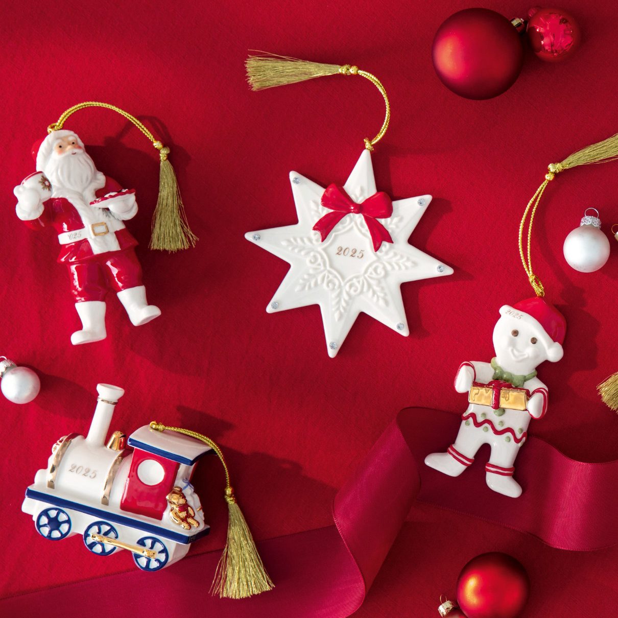 Villeroy & Boch Christbaumschmuck Winter Collage Accessoires Weihnachtsgeschirr, 32,8x10,8x32,5 cm – Bild 4 von 5