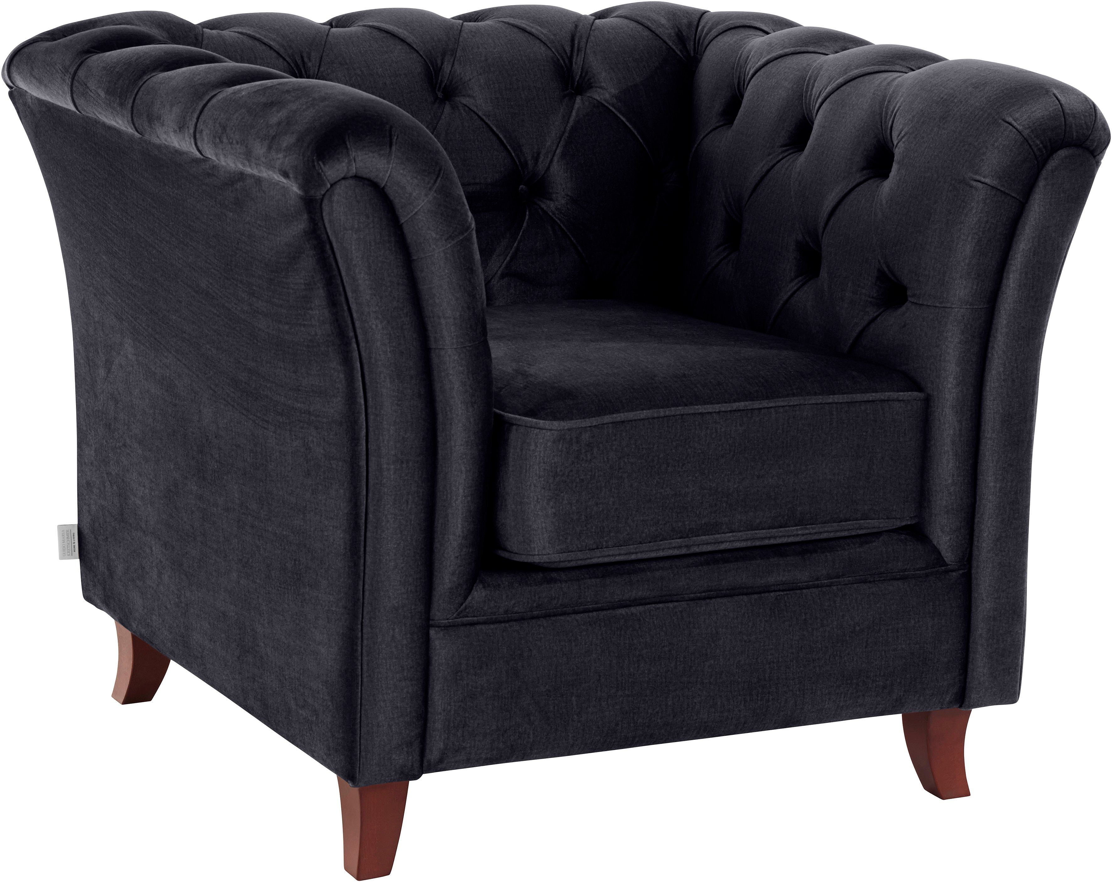 Home affaire Chesterfield-Sessel Reims Cocktailsessel, Sessel, mit echter Chesterfield-Knopfheftung, hochwertige Verarbeitung
