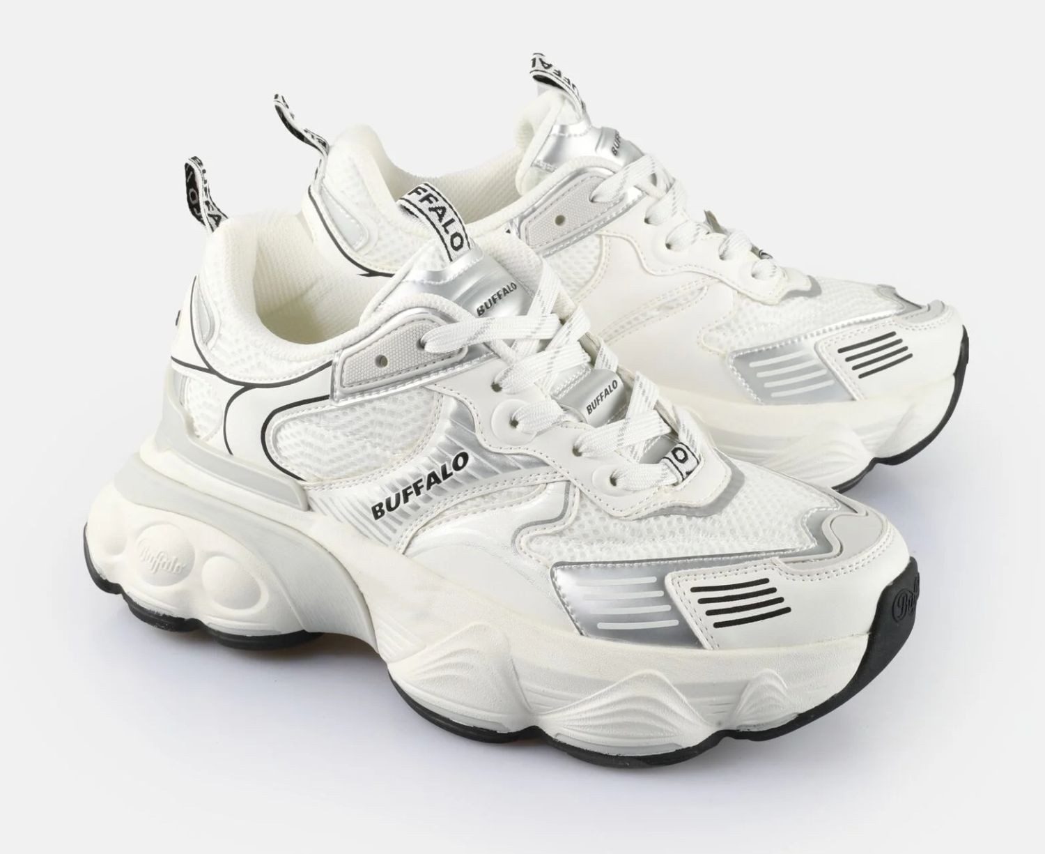 Buffalo Buffalo Sneaker TRUCK Weiß/Silber Sneaker günstig online kaufen