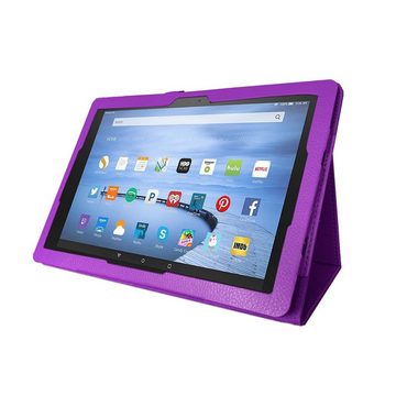 Lobwerk Tablet-Hülle 2in1 Set (Hülle + Glas) für Amazon Fire 10 / 10 Plus 11. Gen. 2021, Wake & Sleep Funktion, Sturzdämpfung, Aufstellfunktion