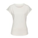 Vivance Kurzarmshirt mit dekorativem Häkeleinsatz aus bügelfreier Crêpe-Qualität