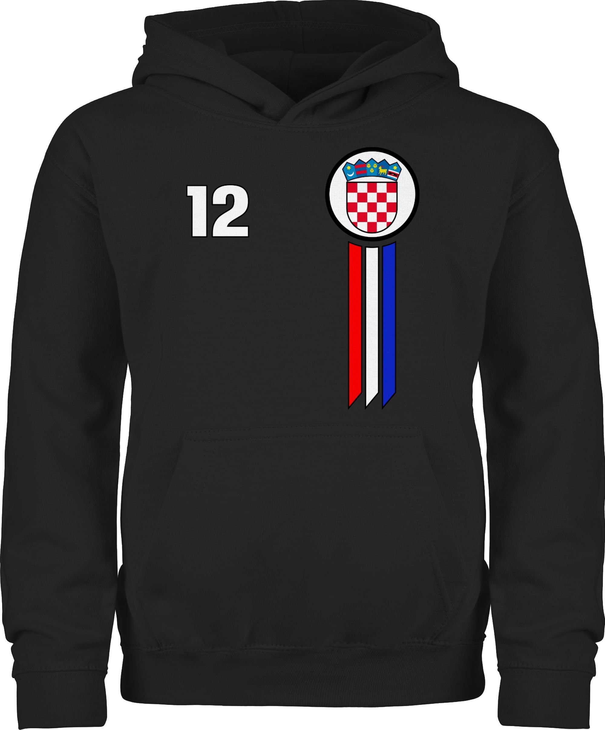 Shirtracer Hoodie 12. Mann Kroatien Emblem 2026 Fussball WM Fanartikel