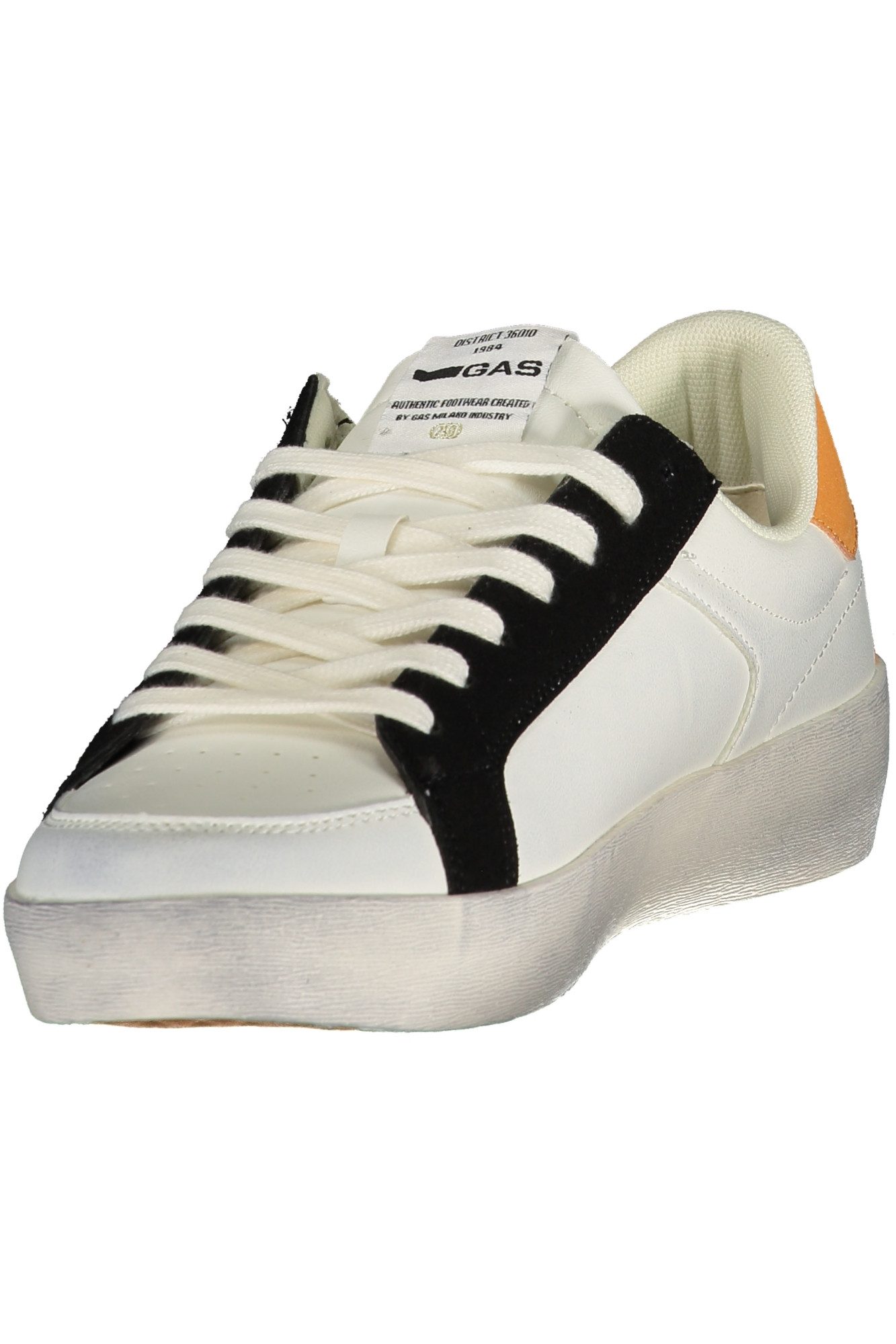 GAS Sneaker Weißer Herrensportschuh mit Kontrastdetails und