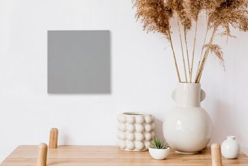 OneMillionCanvasses® Leinwandbild Metalldruck - Grau, (1 St), Leinwand Bilder für Wohnzimmer Schlafzimmer