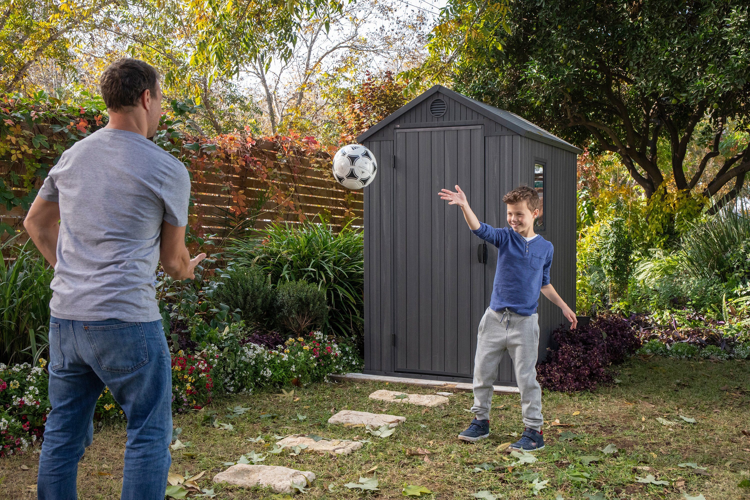 Keter Gerätehaus Darwin 4x6, BxT: 125,8x184,5 cm, Kunststoff