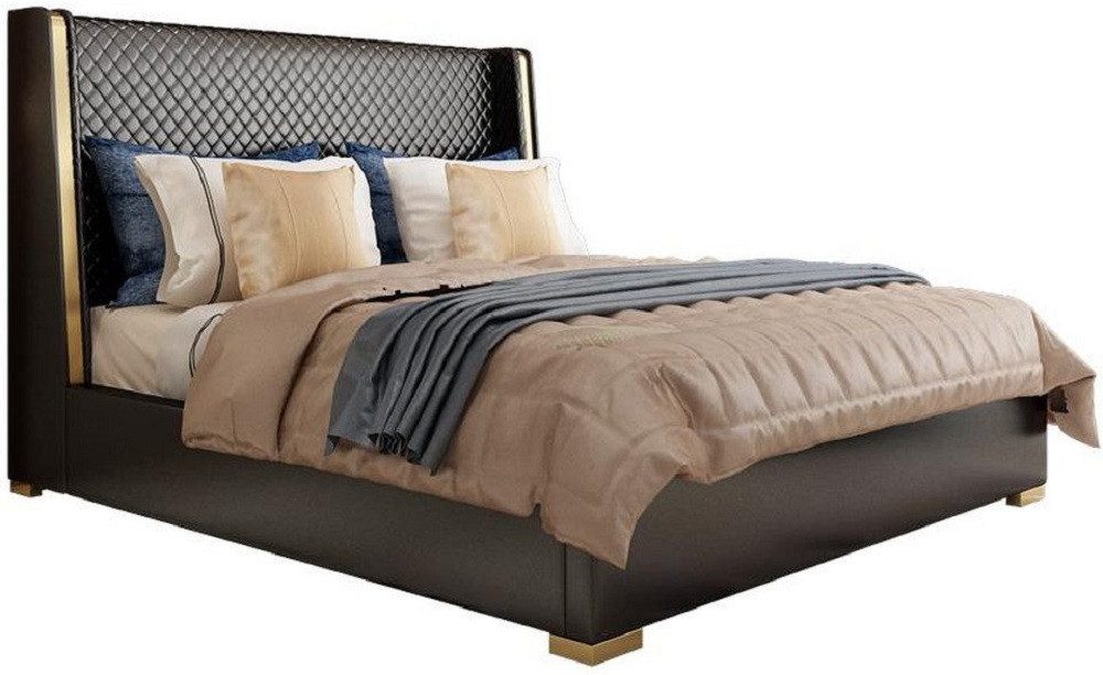 Xlmoebel Schlafzimmer-Set Luxuriöses Schlafzimmermöbel mit eleganten Nachttischen, (3-tlg., 3tlg.Schlafzimmer Set (Bett + 2x Nachttisch), Hergestellt in Europa