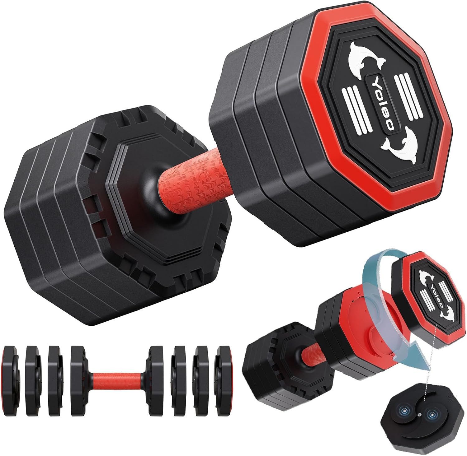 Dripex Hantel-Set 4-in-1 Verstellbare Hantel/Hantel-set, 4-10kg