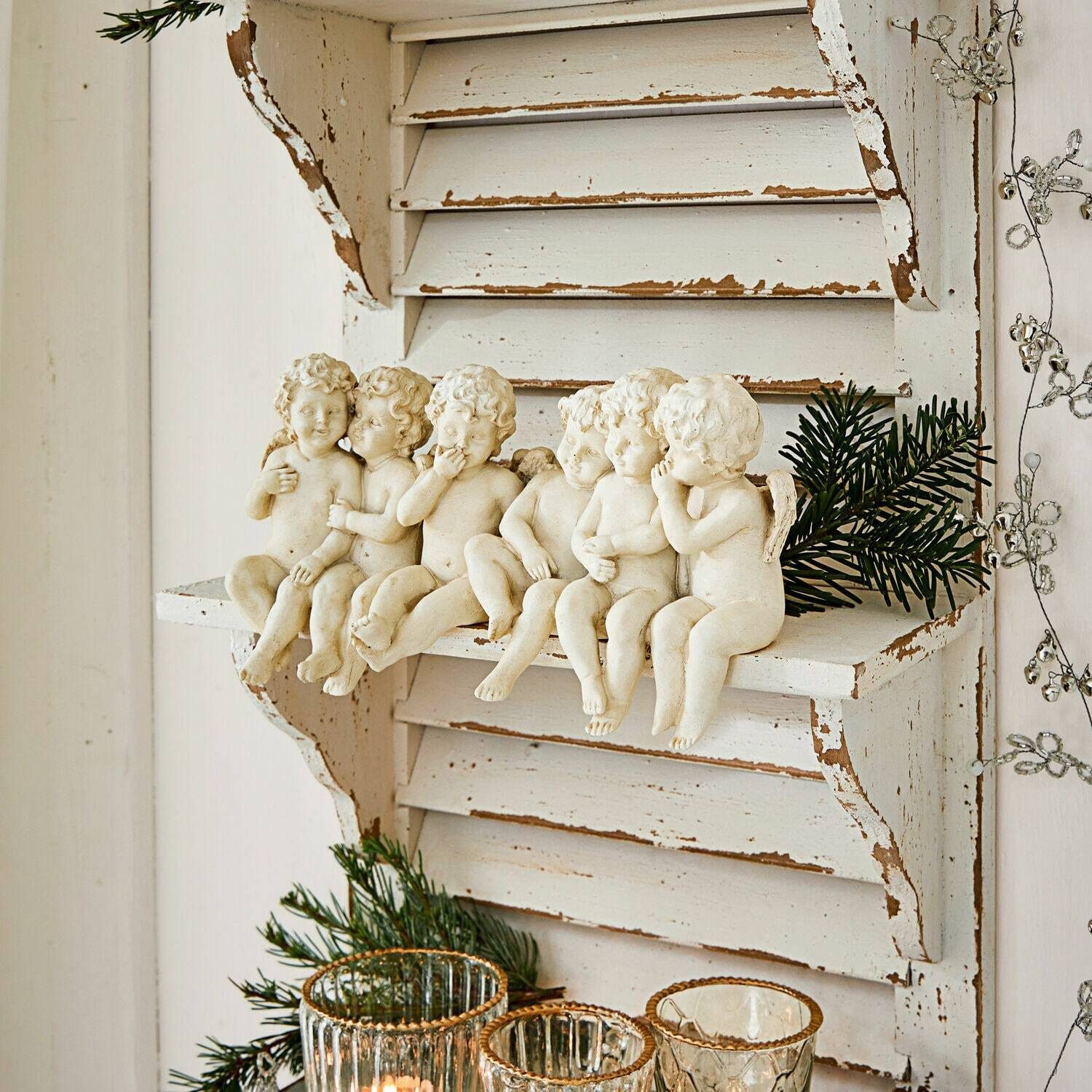 Mirabeau Weihnachtsfigur Engel Léon antikweiß (kein Set, kein Set), none – Bild 5 von 5