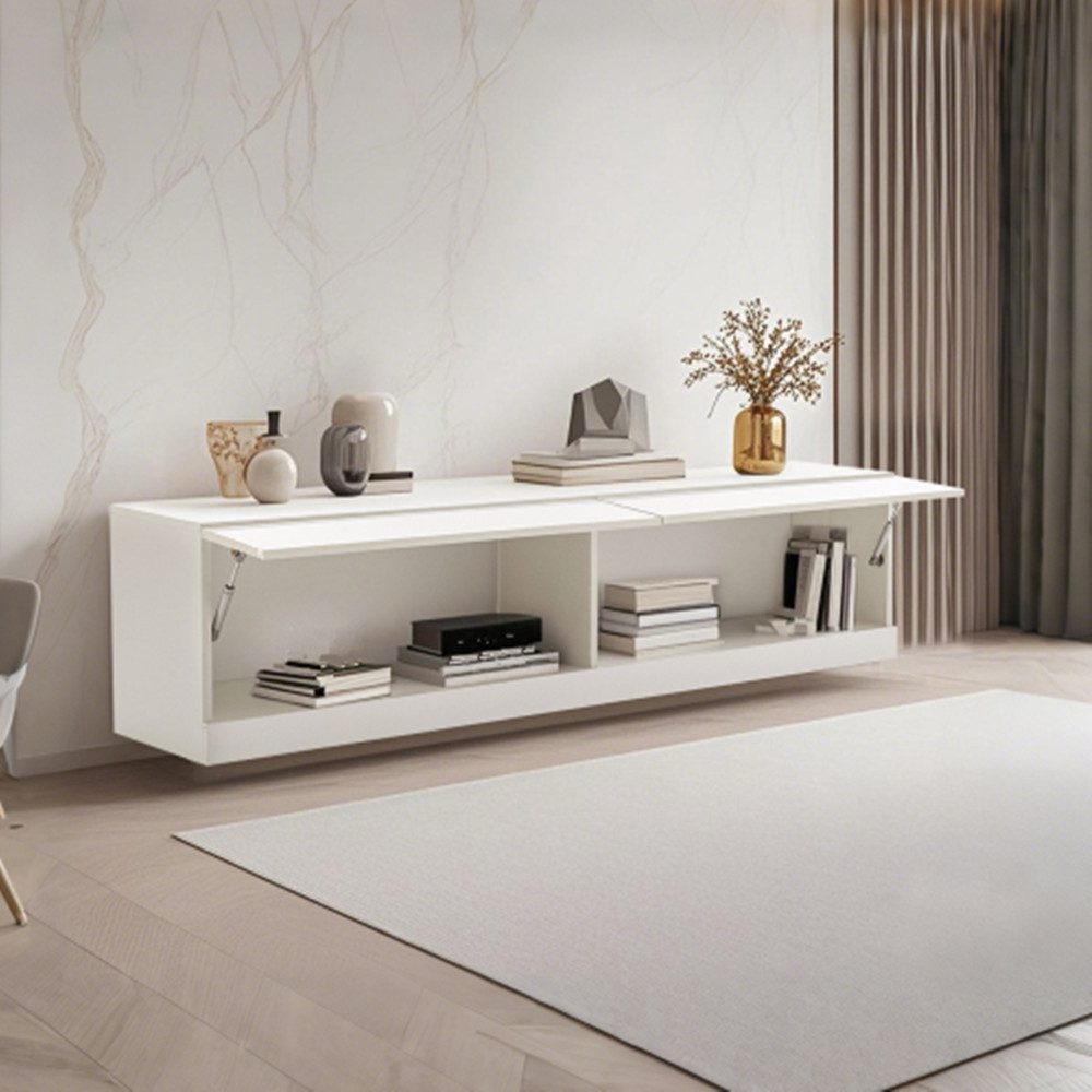 TV-Schrank TV Schrank mit 7 Farben einstellbar, Hängend TV-Ständer