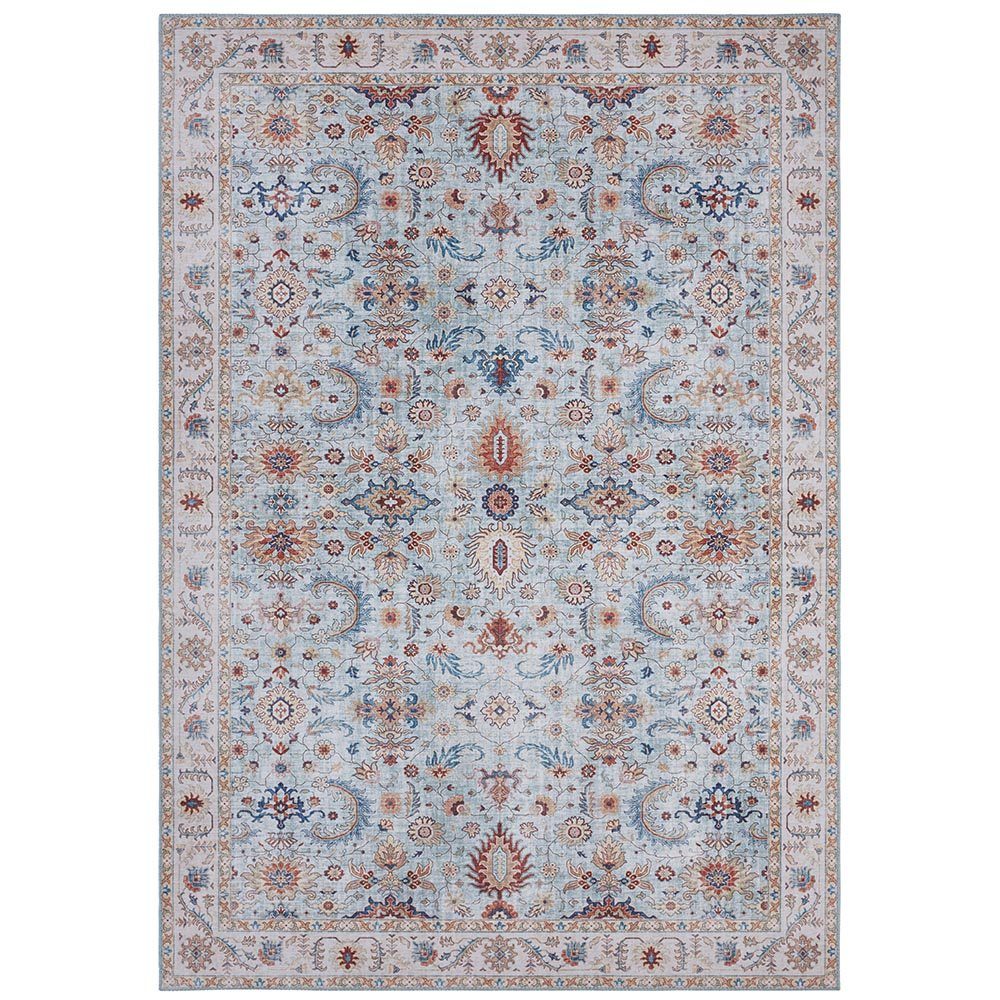 NOURISTAN Teppich Vintage Teppich Vivana hellblau, rechteckig, Höhe: 5 mm