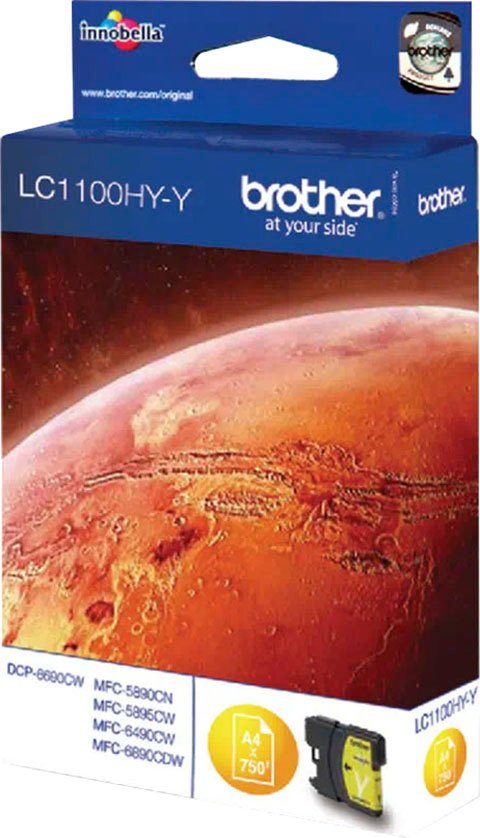 (1-tlg) Brother LC-1100HY-Y gelb Tintenpatrone