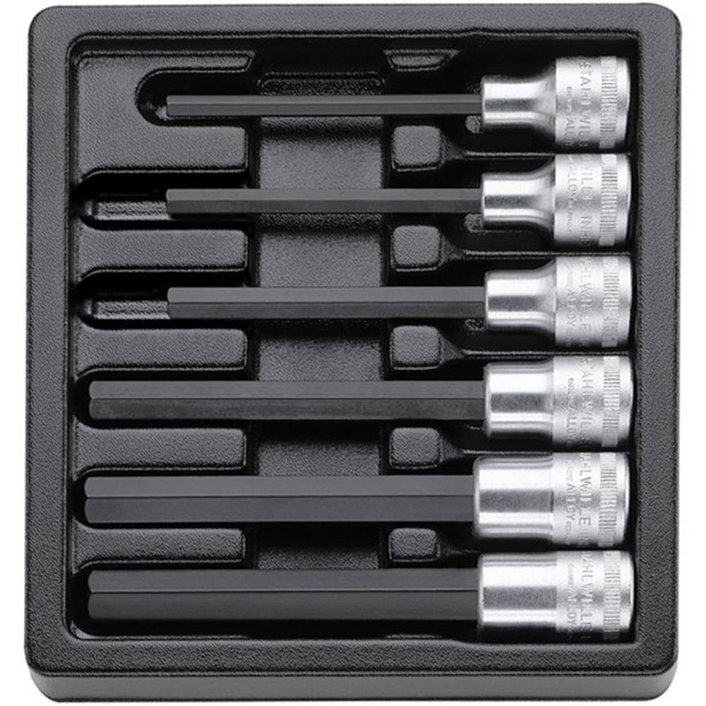 Stahlwille Bit- und Steckschlüsselset INHEX-Schraubendrehereinsätze-Satz 1/2″ 96838117