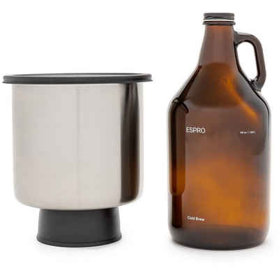 Espro French Press Kanne, 0l Kaffeekanne, Cold Brew Kaffeezubereiter für kaltgebrühten Kaffee oder Tee 1,9 Liter