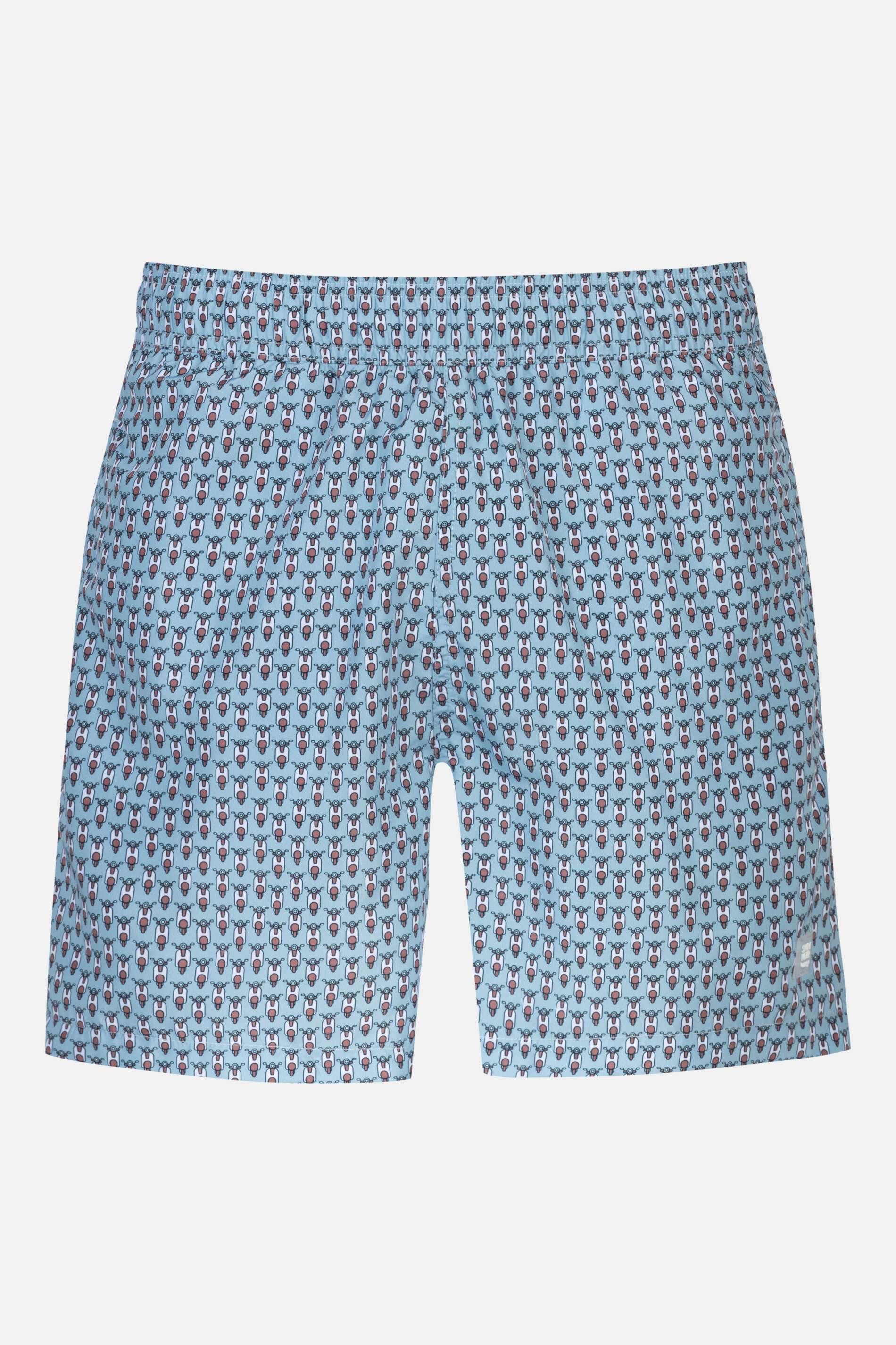 Mey Badeshorts Mey Herren Badeshort Serie Scooter Venture (1-St) Moderne Badehose, mit Innenhose, Minimal-Print