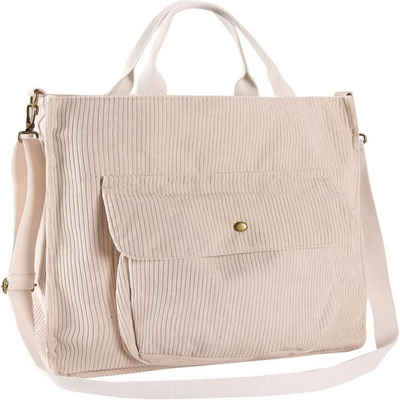 GelldG Umhängetasche Cord Tasche Damen, Cord Umhängetasche Schultertasche Stofftasche